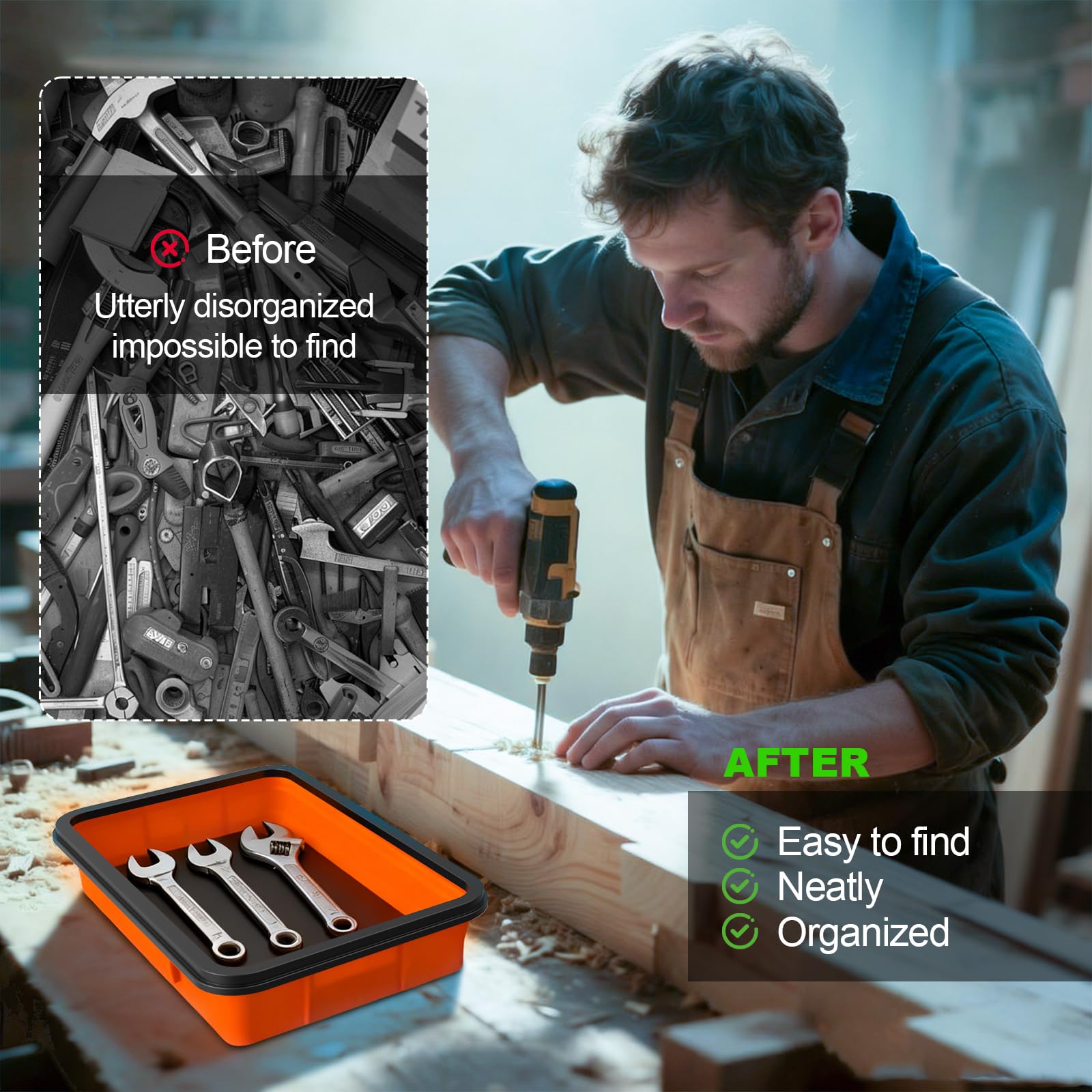 Magnetic Tool Trays - Keep Your Workspace Organized -5