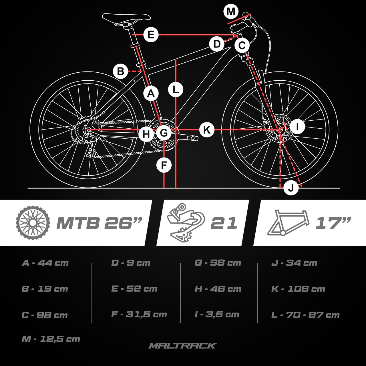 MTB rower górski 26", do 120 kg, rower młodzieżowy ze stalową ramą 17", 21 biegów Shimano Tourney TZ, mechaniczne hamulce tarczowe, widelec amortyzowany 80 mm, rower dla chłopców, kobiet i