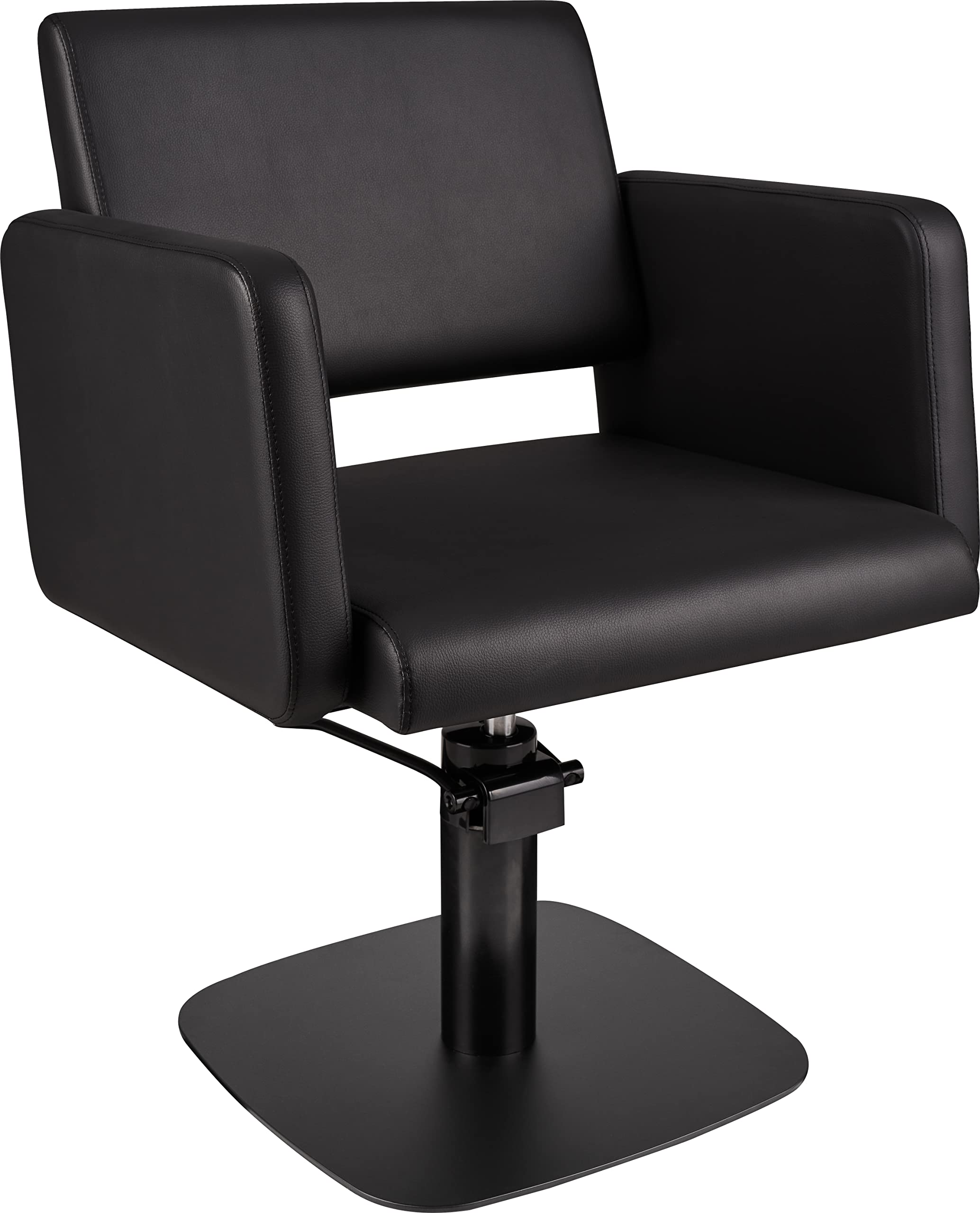 AYALA Friseurstuhl Lea Base schwarz Friseursessel 360° Drehbar Frisörstuhl Barberstuhl Höhenverstellbarer Barbersessel Hydraulischer Friseurbedarf