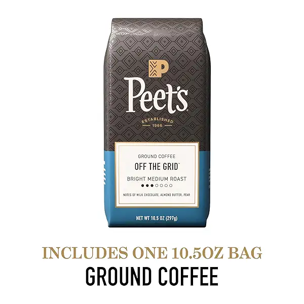 Peet's Coffee, Medium Roast Ground Coffee, 100% Arabica Coffee - Off the Grid Blend 10.5 Ounce Bag 3
