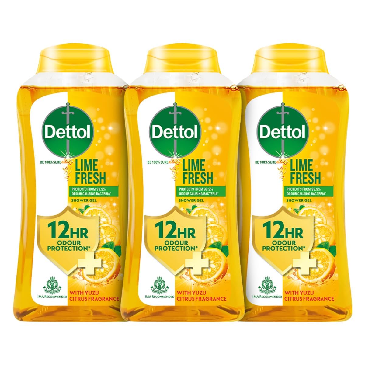Dettol Body Wash and Shower Gel for Women and Men, Refresh (Pack of 3 - 250ml each) | Soap-Free Bodywash | 12h Complete Odour Protection-image-44