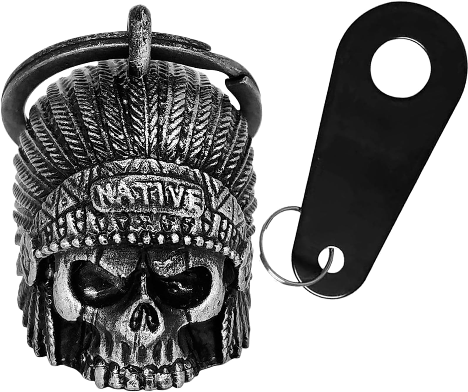 Dream Apparel Motorcycle Bell Guardian Angel Drive Away Gremlin, Biker Bell for Men Women Rider Riding, Good Luck Gift