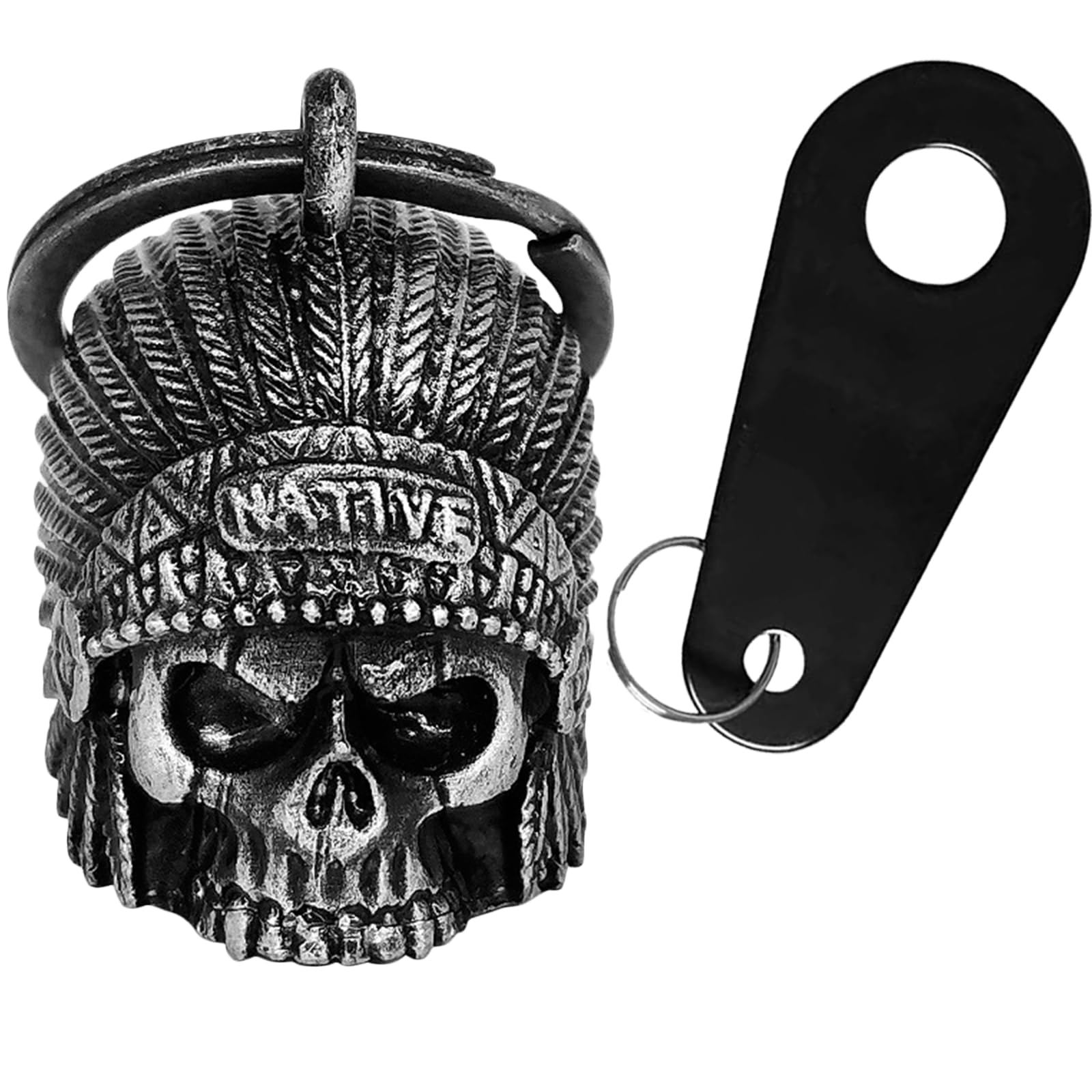 Dream Apparel Motorcycle Bell for Biker Rider Men Women Angel Bell with Bell Hanger, Ride Riding Bell Motorcycle Accessories