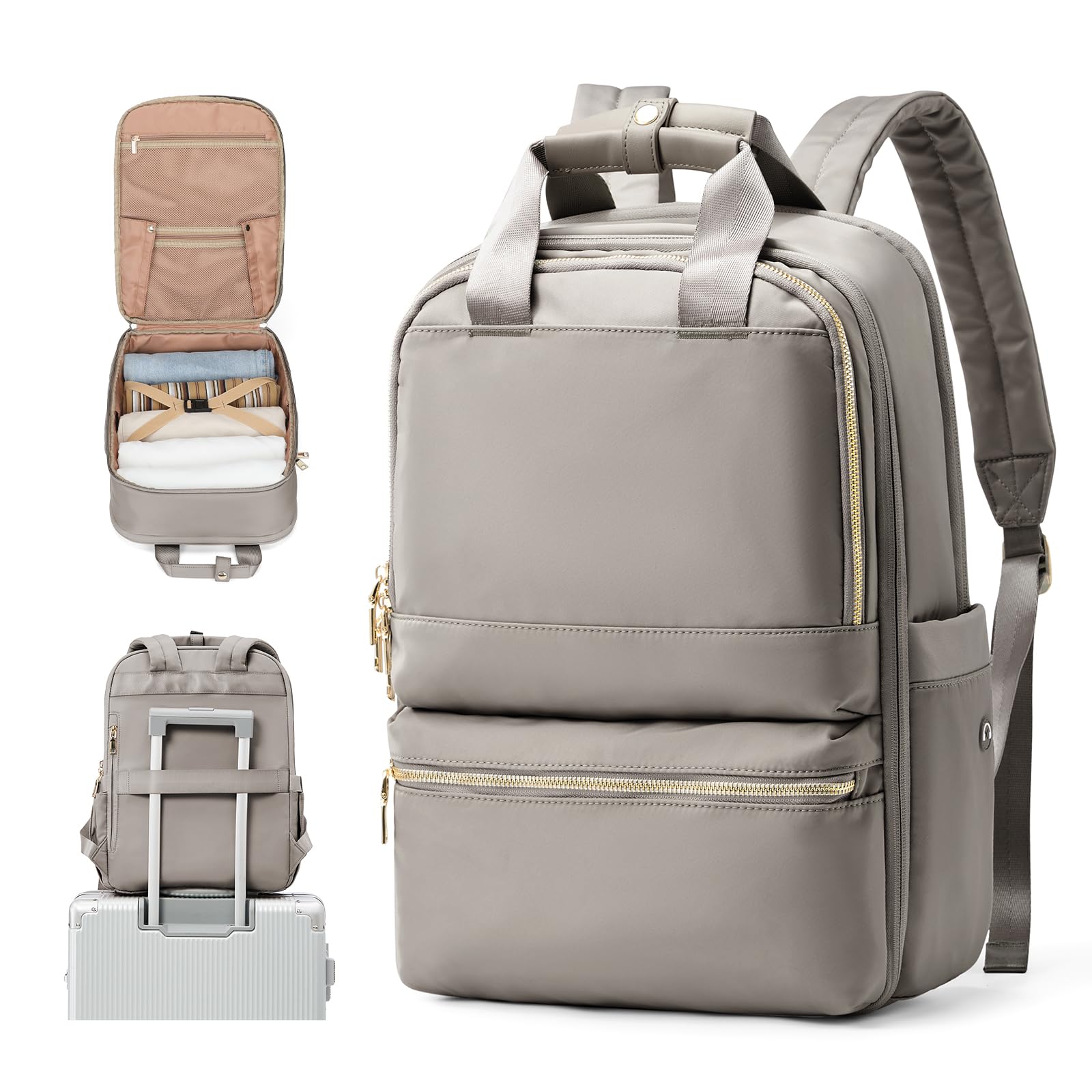 UPPACK Zaino Ryanair 40x20x25 Zaino Da Viaggio aereo Bagaglio a Mano Donna Zaino Borse da Cabina Borsa da Viaggio aereo Zaino per PC Impermeabile Casual Daypack