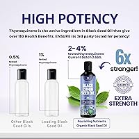 Vista 4 de Aceite orgánico de semilla de comino negro USDA-prensado en frío, hasta 6 veces más fuerte, semillas de comino nigella sativa puras, suplemento