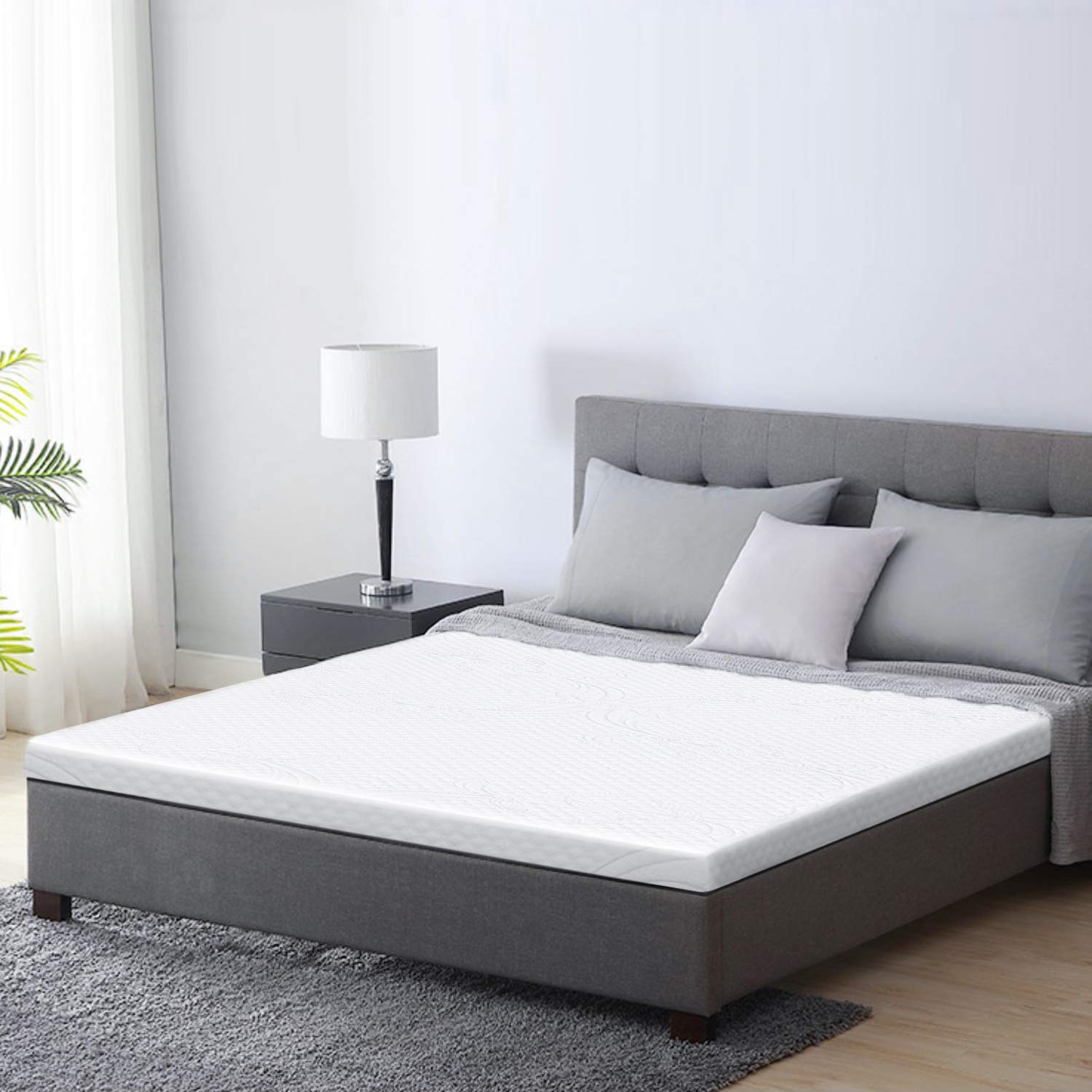 SOFTA 3 Inch Mattress Topper, Twin XL Gel Memory Foam Mattress Topper, Pressure-Relieving Bed Topper with Removable&Washable Cover