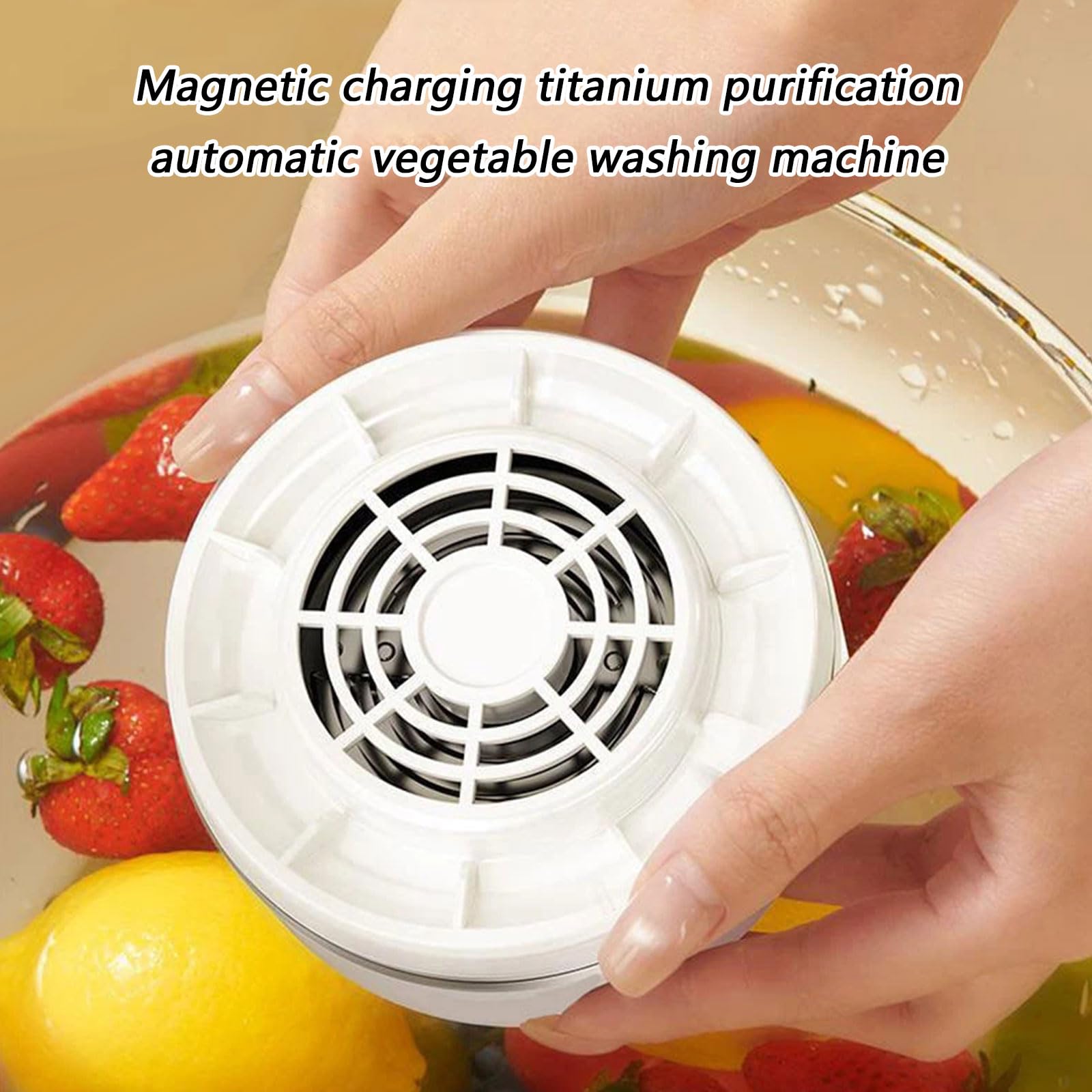 Nettoyeur automatique de fruits et légumes, appareil de lavage rechargeable par USB, nettoyeur de produits portable pour la cuisine domestique, Machine à laver automatique rotative pour fruits