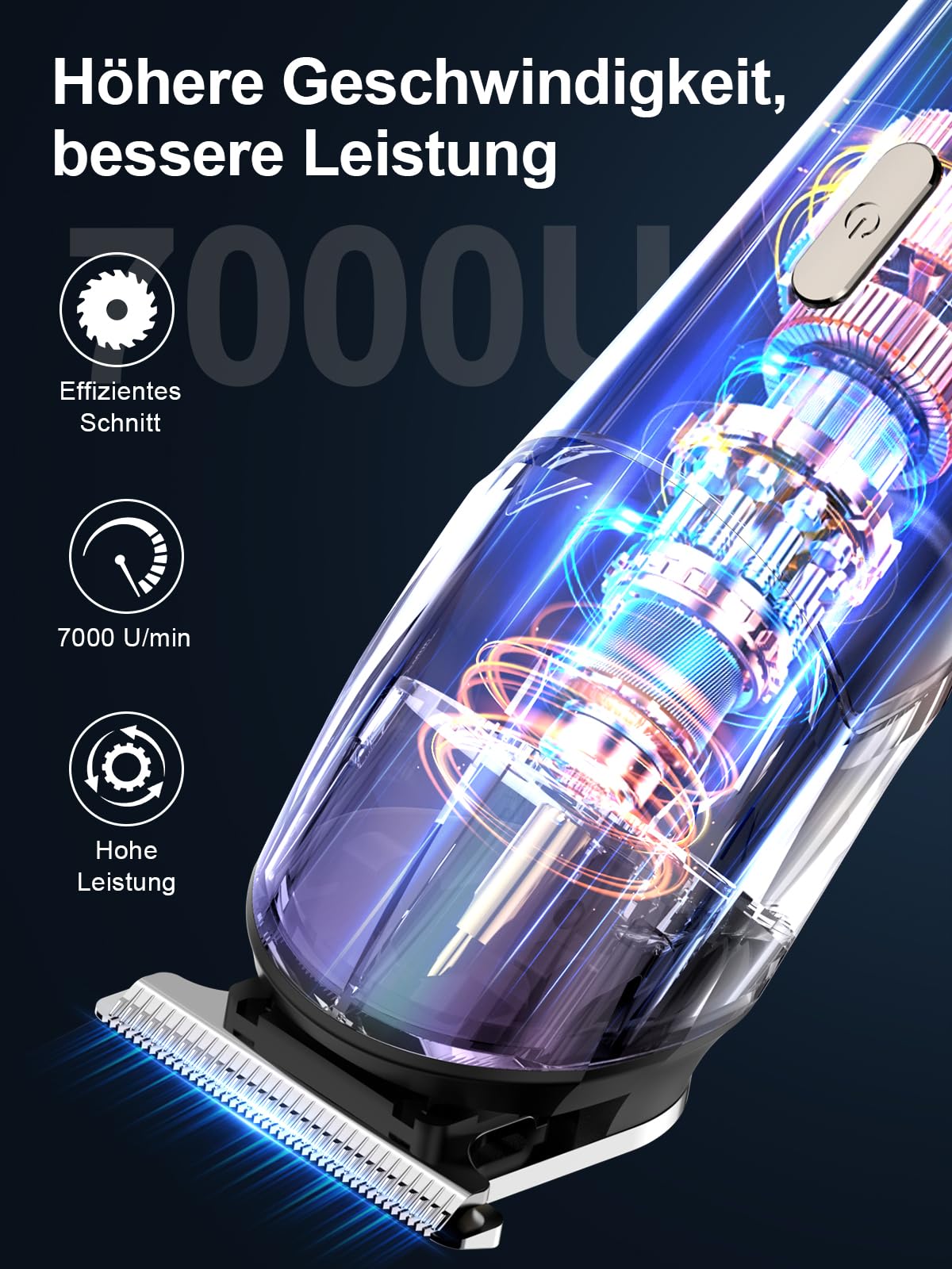 Profi Elektrisch Barttrimmer Herren Haarschneidemaschine: VESSTT Haarschneider bartschneider Nasenhaartrimmer Körperhaartrimmer für Männer 11in1 Trimmer Set, USB wiederaufladbar & Wasserdicht Rasierer