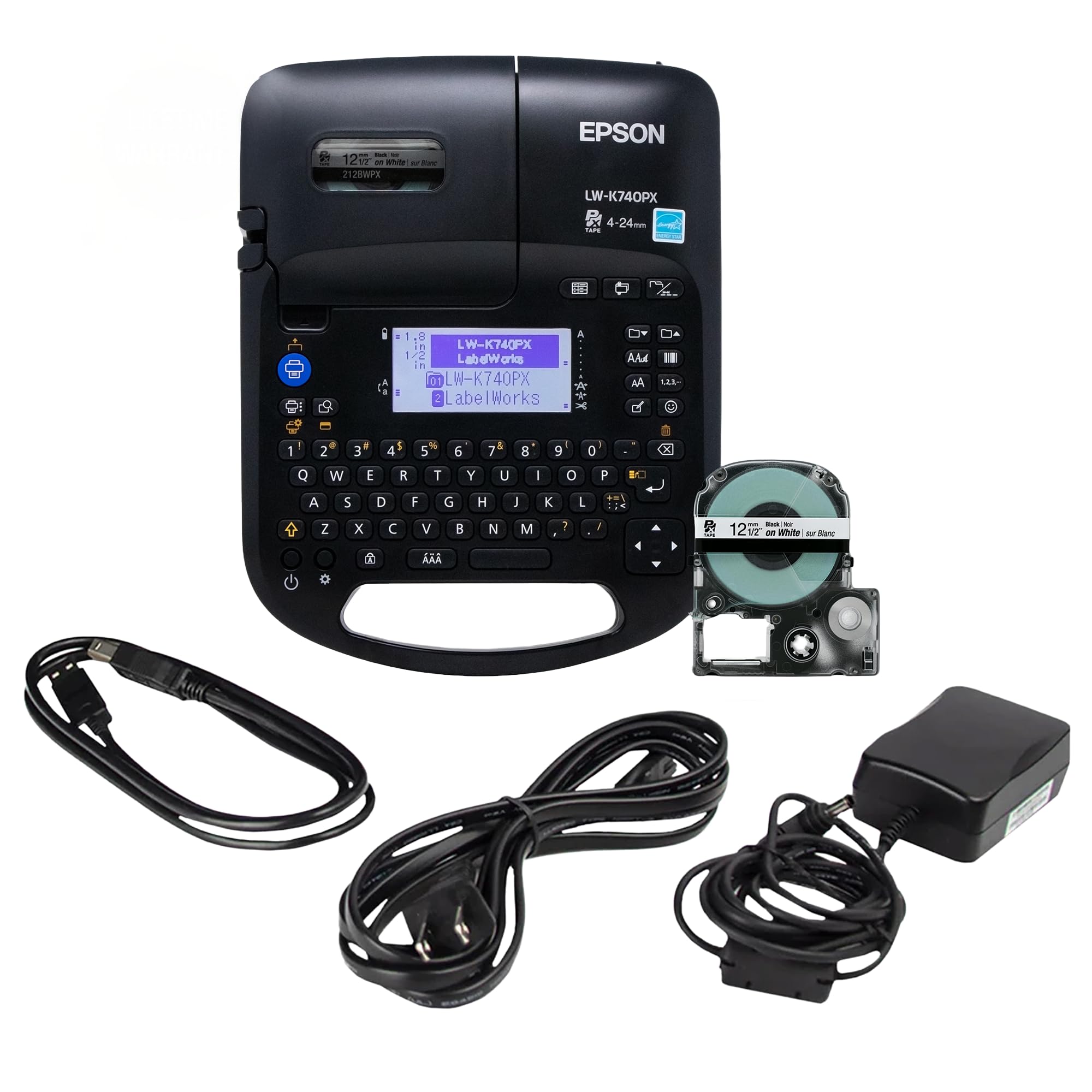 Amazon.com : LABELWORKS Epson LW-K740PX Industrial Label Maker Kit