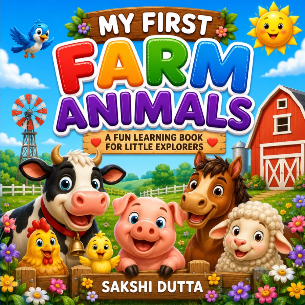 My First Farm Animals: A Fun Learning Book for Little Explorers