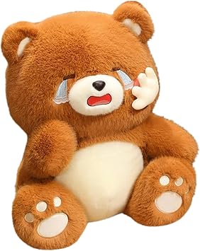Bear Plush Toy | Soft Huggable Collectible Doll - Crying Bear Plush,for Sofa Bed Couch Car Chair Desk Living Room Bedroom