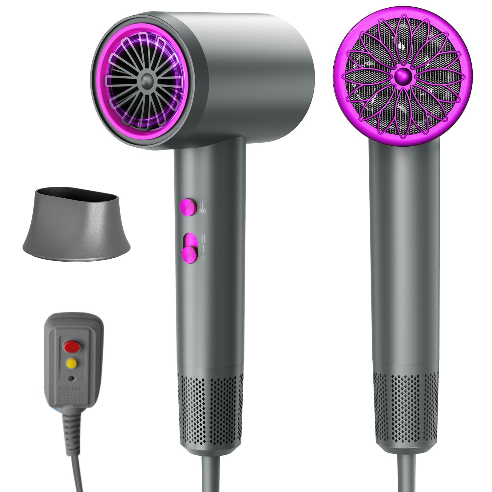 NUTROMO Hair Dryer, 3 Min Fast Drying-110000 RPM High Speed Blow Dryer | Professional Ionic Hair Dryer with 200M Negativ — deal on Shopping With Noya