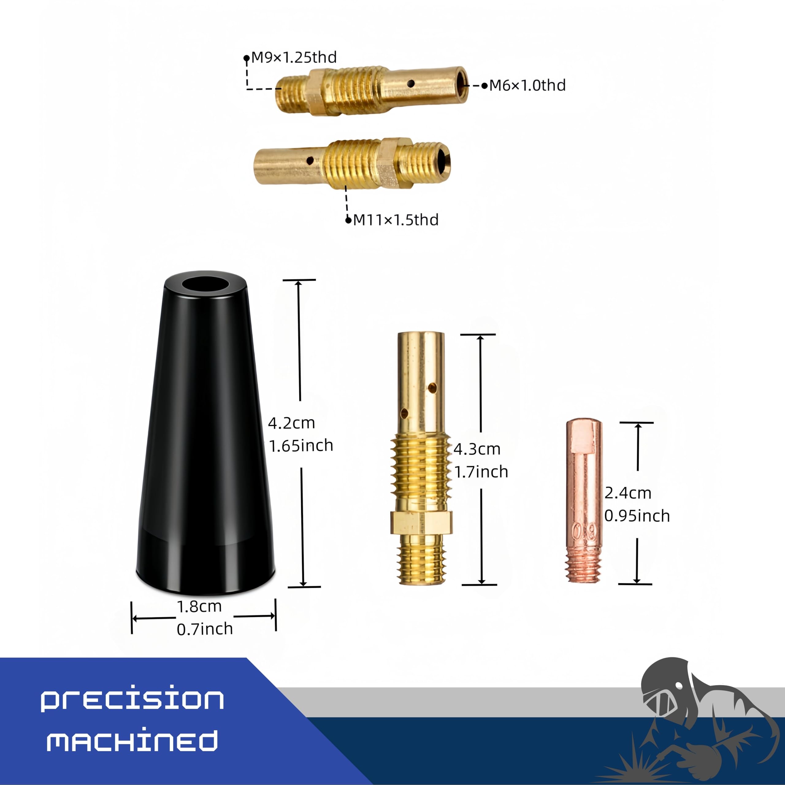 Flux Core Nozzle Kit - MIG Welding Accessories -5 Flux Core Nozzle Kit - MIG Welding Accessories -5