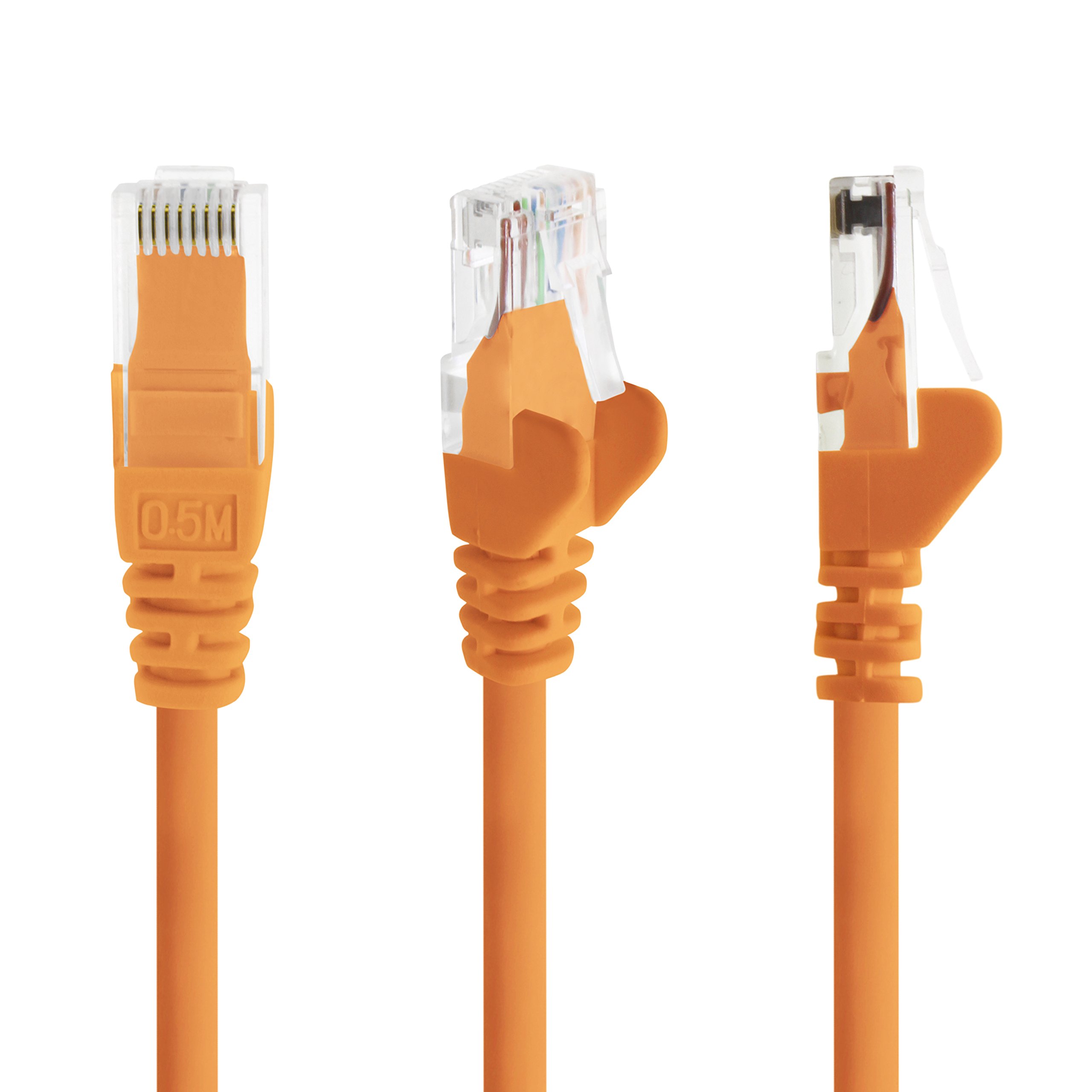 1aTTack.de – LAN-Netzwerk-Kabel – 1m – Gigabit RJ45 – 10 Stück - orange – Bild 4