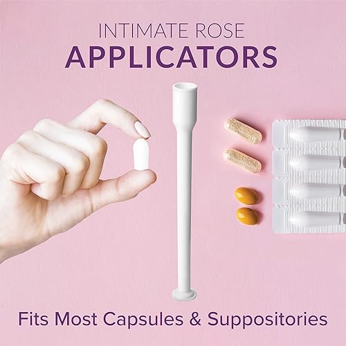 Miniatura 4 de Intimate Rose 30 aplicadores de supositorios vaginales, envueltos individualmente, aplicador desechable, se adapta a la mayoría de los supositorios