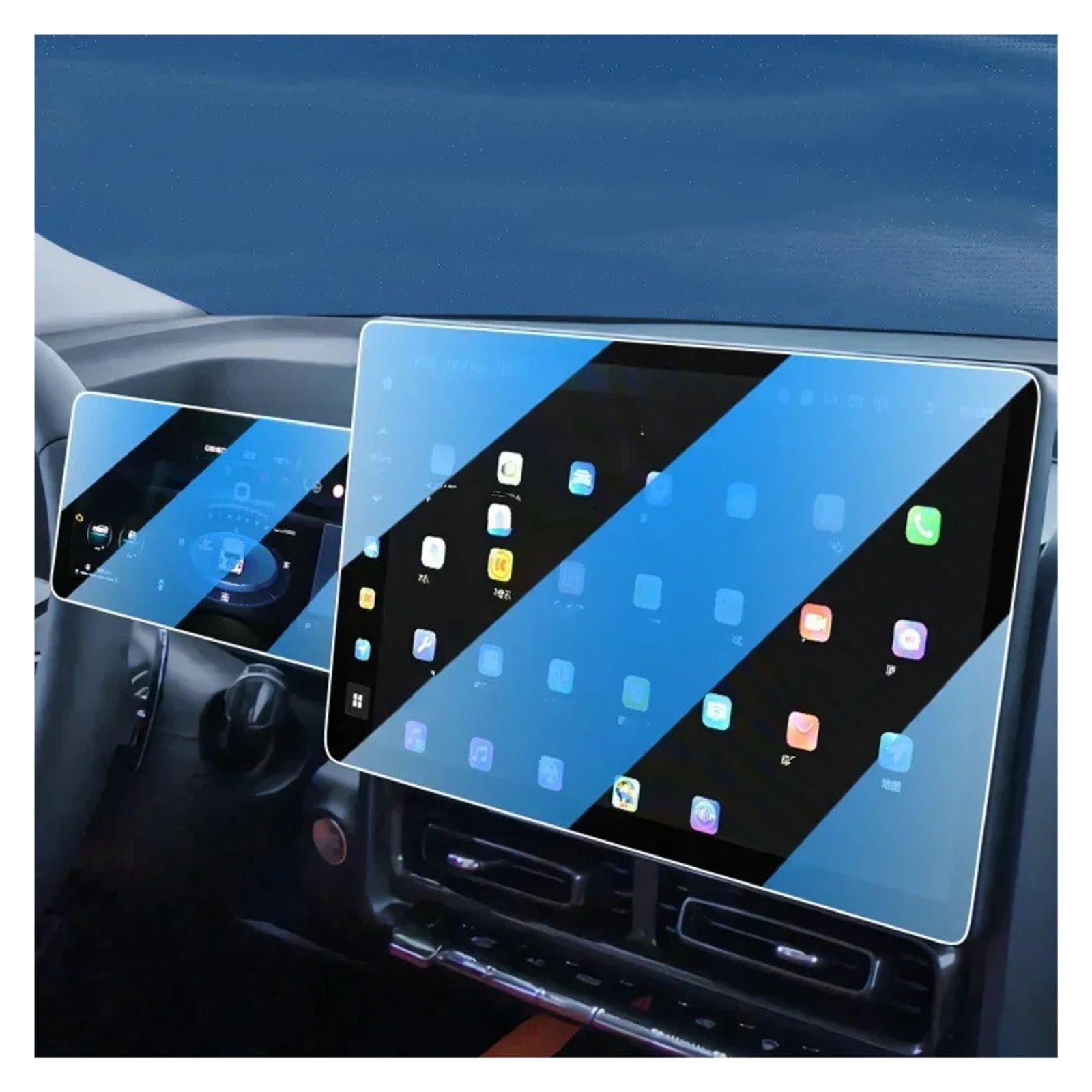 Accessori per Haval H9 2025 2024 Console Centrale Interna Navigazione Schermo LCD Vetro temperato Pellicola Protettiva AntiGraffio A