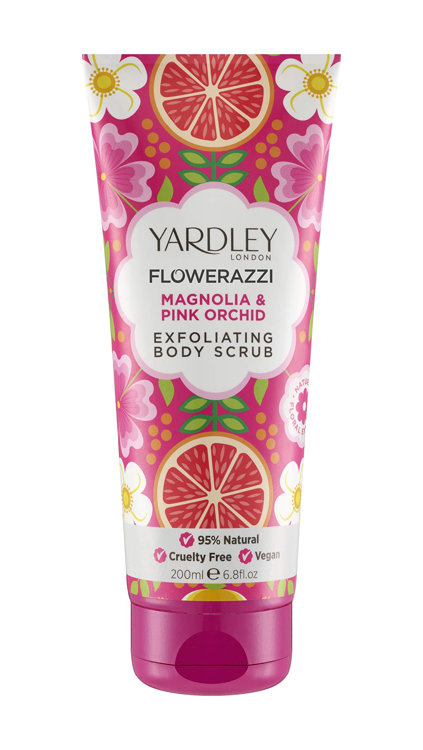 Yardley London Flowerazzi, Magnolia and Pink Orchid Exfoliating Body Scrub