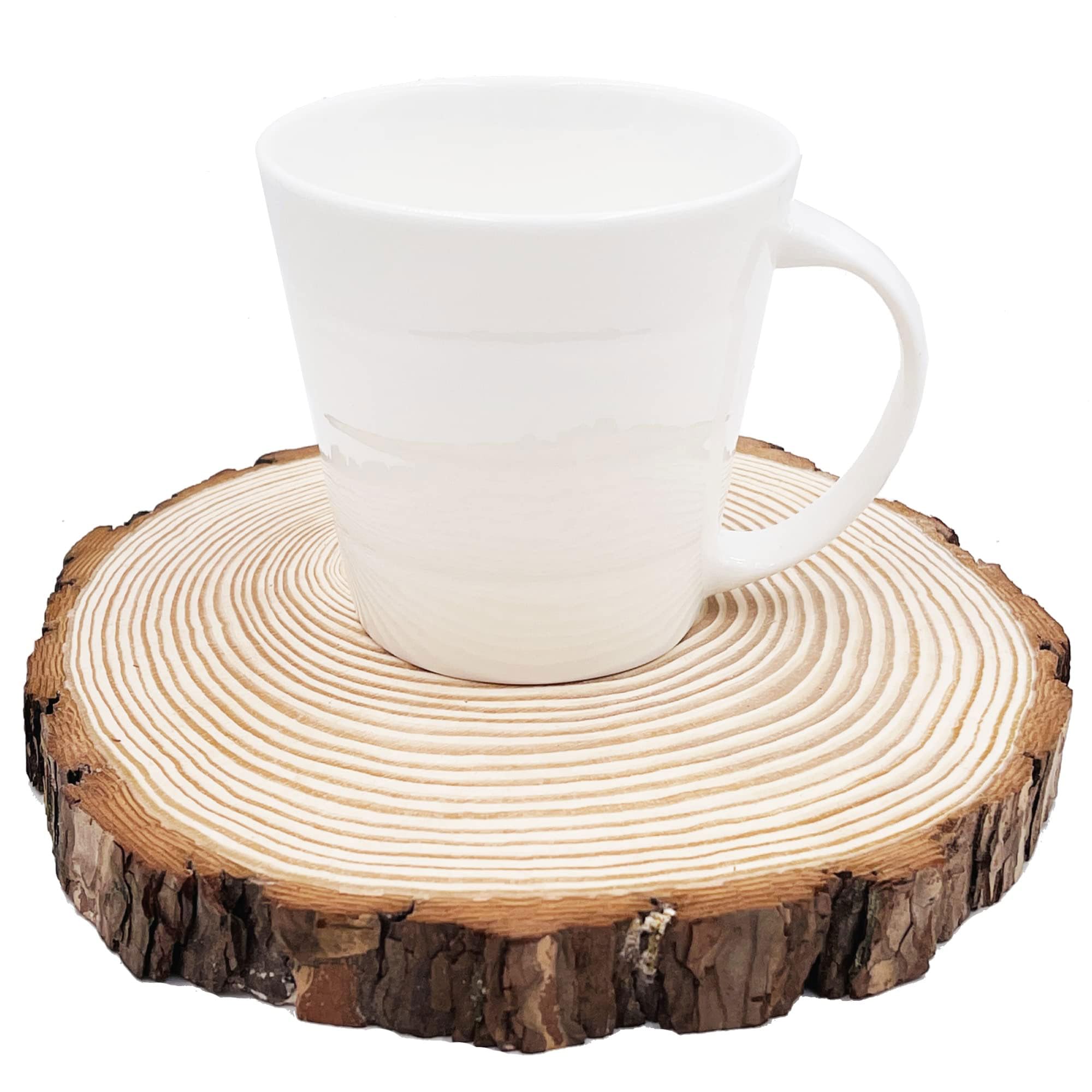 20 Stück Unlackierte Naturholzscheiben Mit Rinde – Runde Holzscheiben Für Bastelmalerei, Diy-weihnachtsschmuck Und Rustikale Hochzeitsdekorationen(Size:3.54-4.33in(9-11cm) thickness 0.39in(1cm))