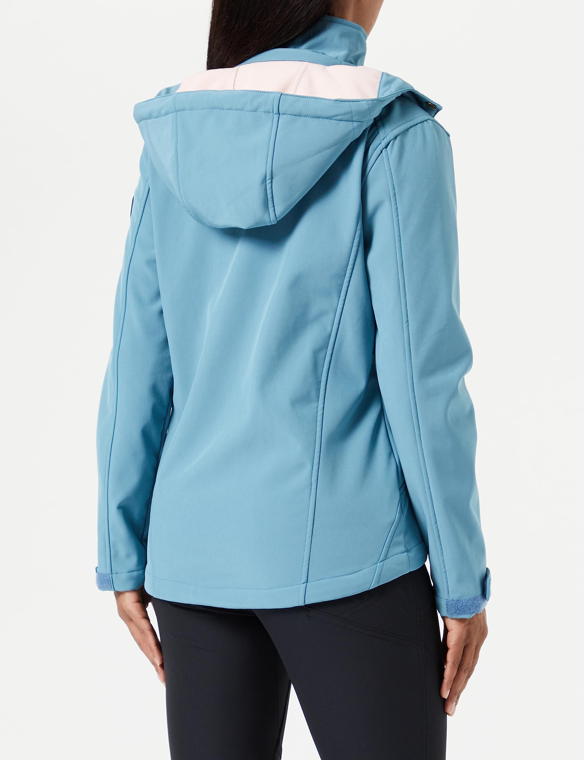 Ankerglut Kurtka softshell Kobiety Damska Kurtka Softshell Z Odpinanym Kapturem Z Podszewką, Kurtka Przejściowa Windbreaker #Ankerglutfreude