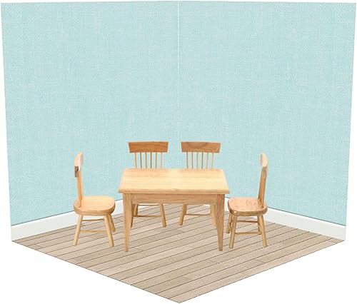 Miniatura 2 de Tablero de exhibición de casa de muñecas 112, tablero de fondo de casa de muñecas en miniatura para adultos, unisex, estilo B