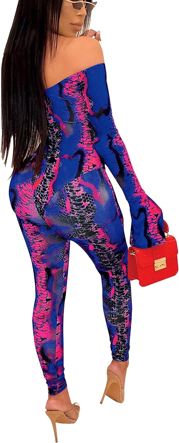 SxClub Clubwear Sexy Jumpsuit for Women Bodycon Long Sleeve See Through Long Skinny Pants for Evening Party - Image 2