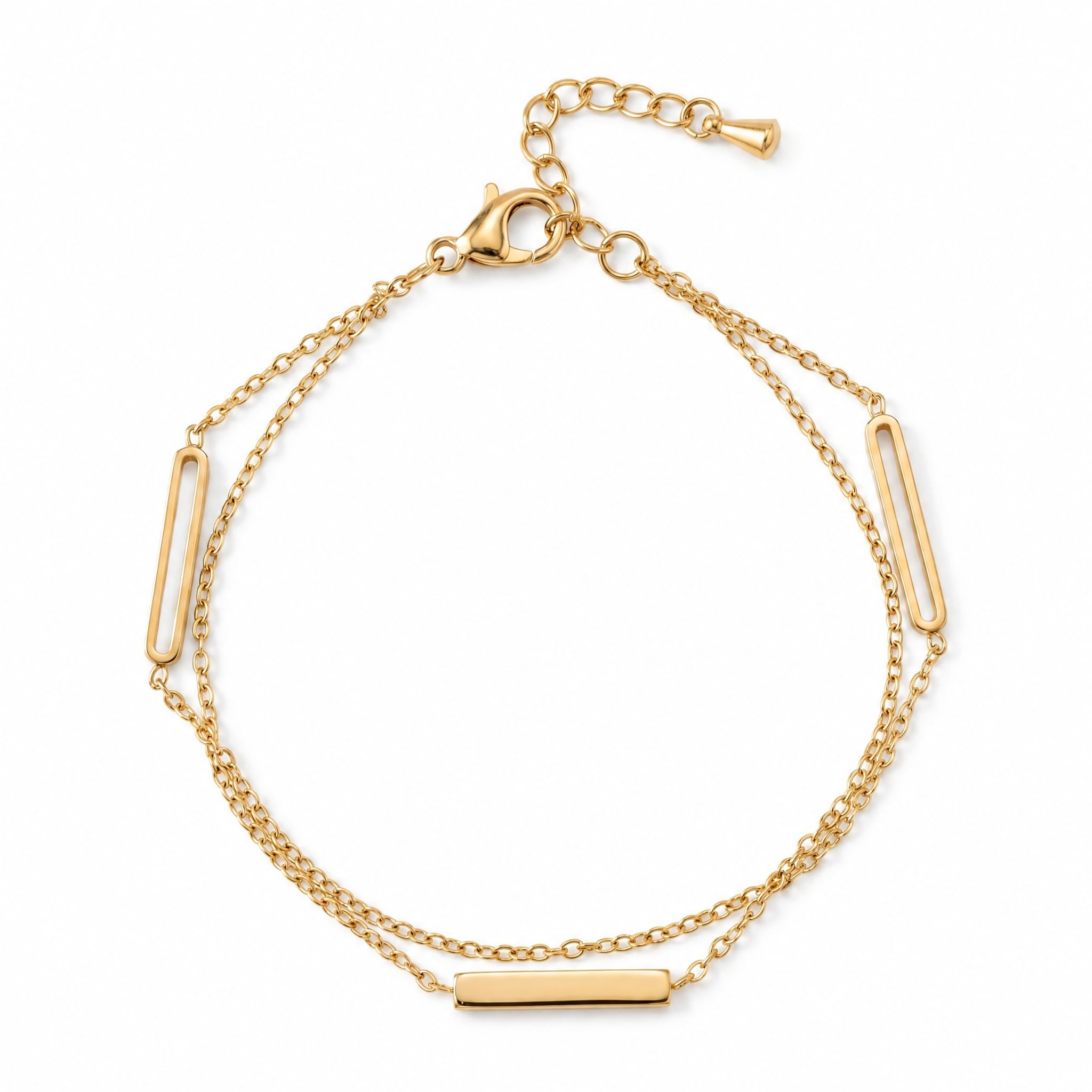 Bar Charm Bracelet for Women - Gift for Girls & Women | Waterproof & Anti-Tarnish Bracelet-image-14