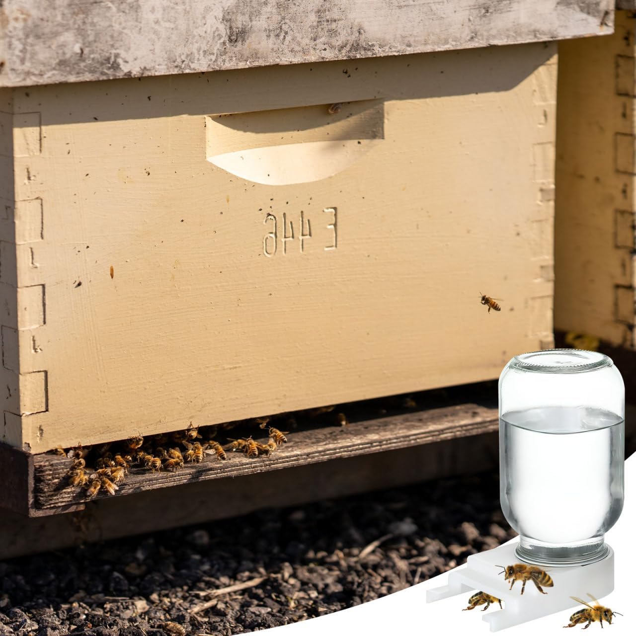 4Pcs Bee Water Feeder Beekeeping Equipment, Metal Beehive Waterer Lid, Easy Installation for Bee Feeding Beekeeping Equipment Tools - Image 5