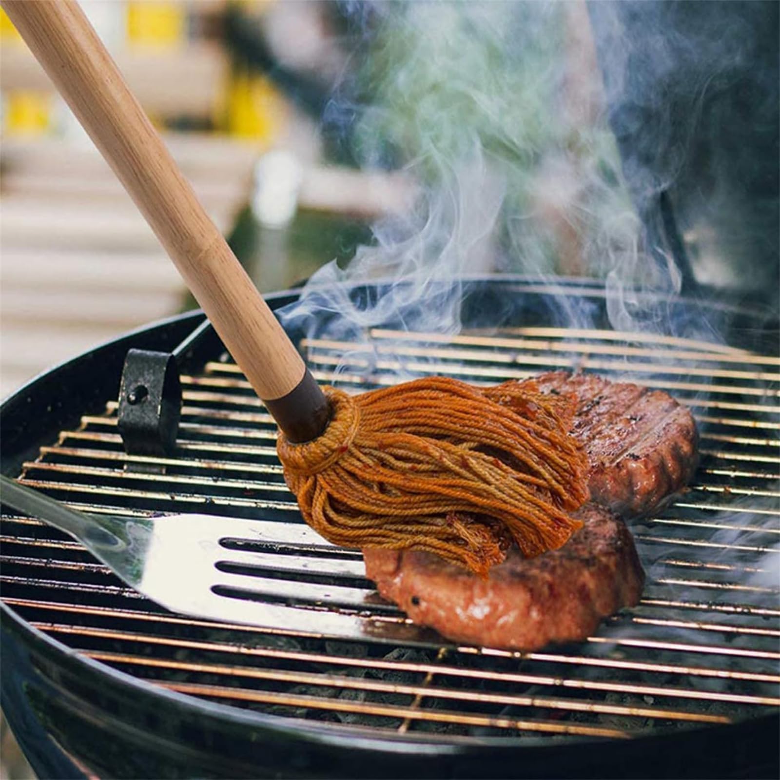 Set di pennelli con manico in legno Spazzola da cucina Pennello da cucina Pennello da cucina Pennello da cucina Utensili da cucina per barbecue spazzole per olio per cucina