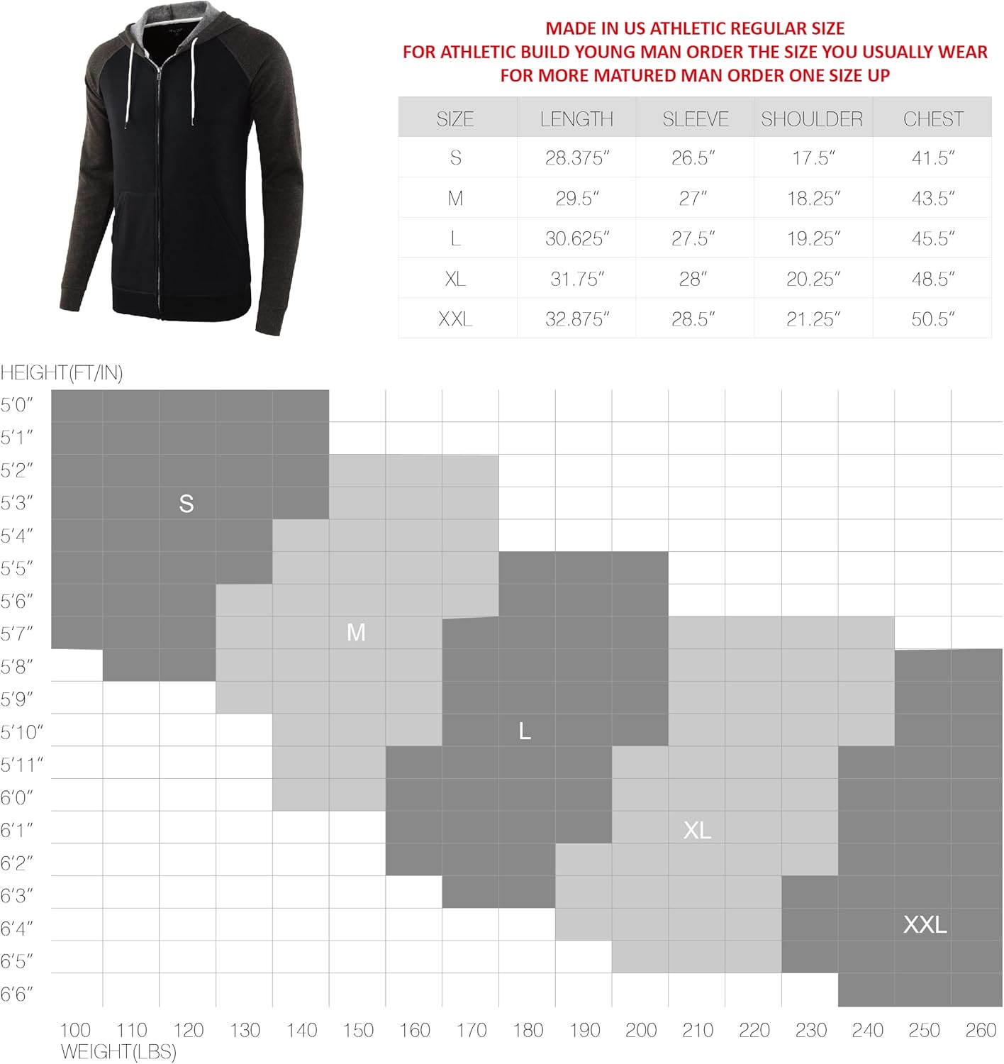 Mens Casual Lightweight Vintage Zip Up Pocket Active Sports Hoodie Sweatshirt Jacket Large Navy Blue/Heather Blue