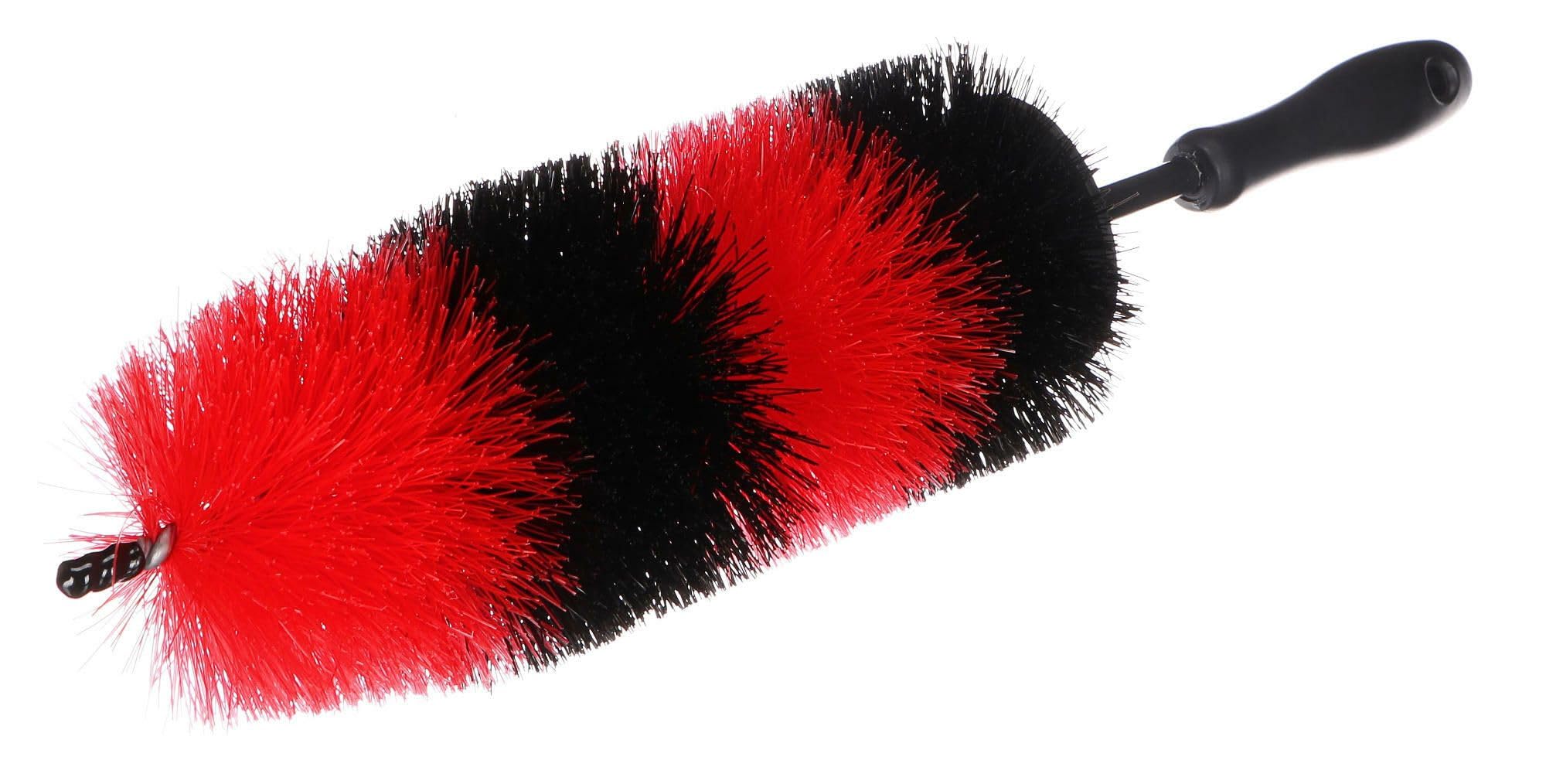 CAR DETAILING TIRE BRUSH L | Szczotka do czyszczenia felg samochodowych | Średnica 10 cm | Ergonomiczna rączka | Kompatybilna z większością samochodów osobowych