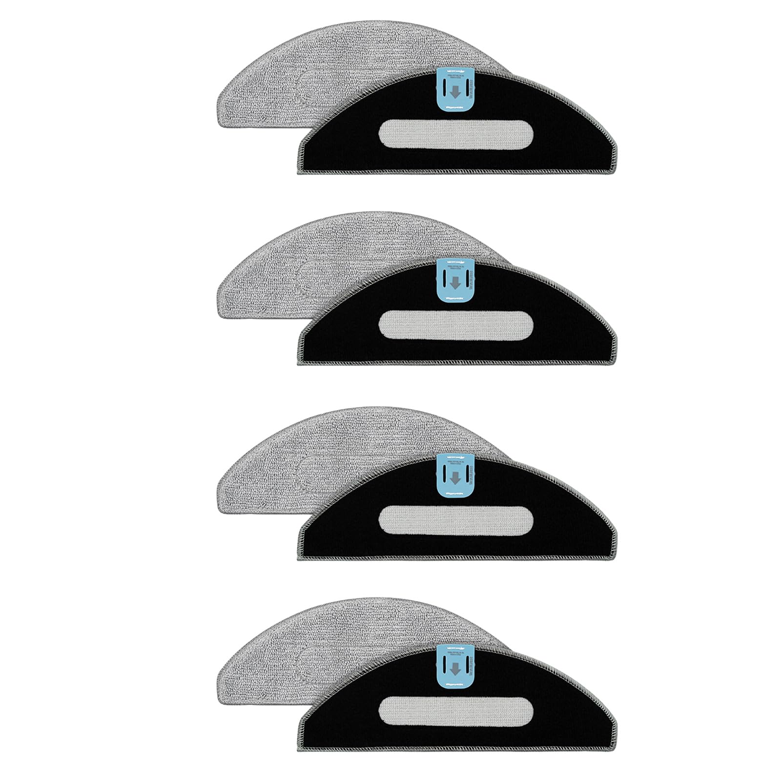 Jazuaiao Mop Cloths Sweeping Robot Cloth Sweeping Robot Replacement Part Microfiber Cloth Mopping Pads Set Cloths