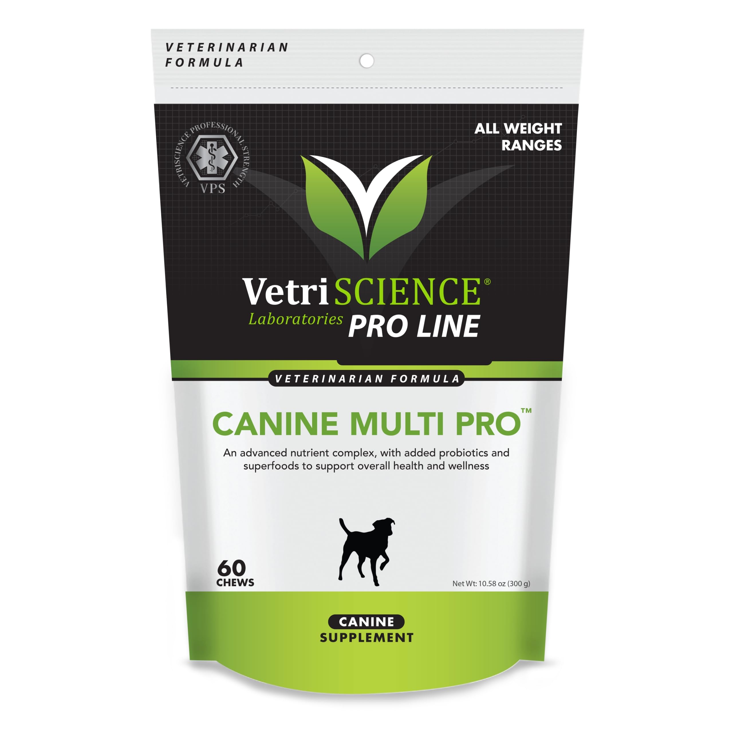 VETRISCIENCEVeterinary Strength 27+ Active Health Chews - Comprehensive Dog Multivitamin for Dog Health & Wellness - Digestive Support - Duck Flavor - 60 Count