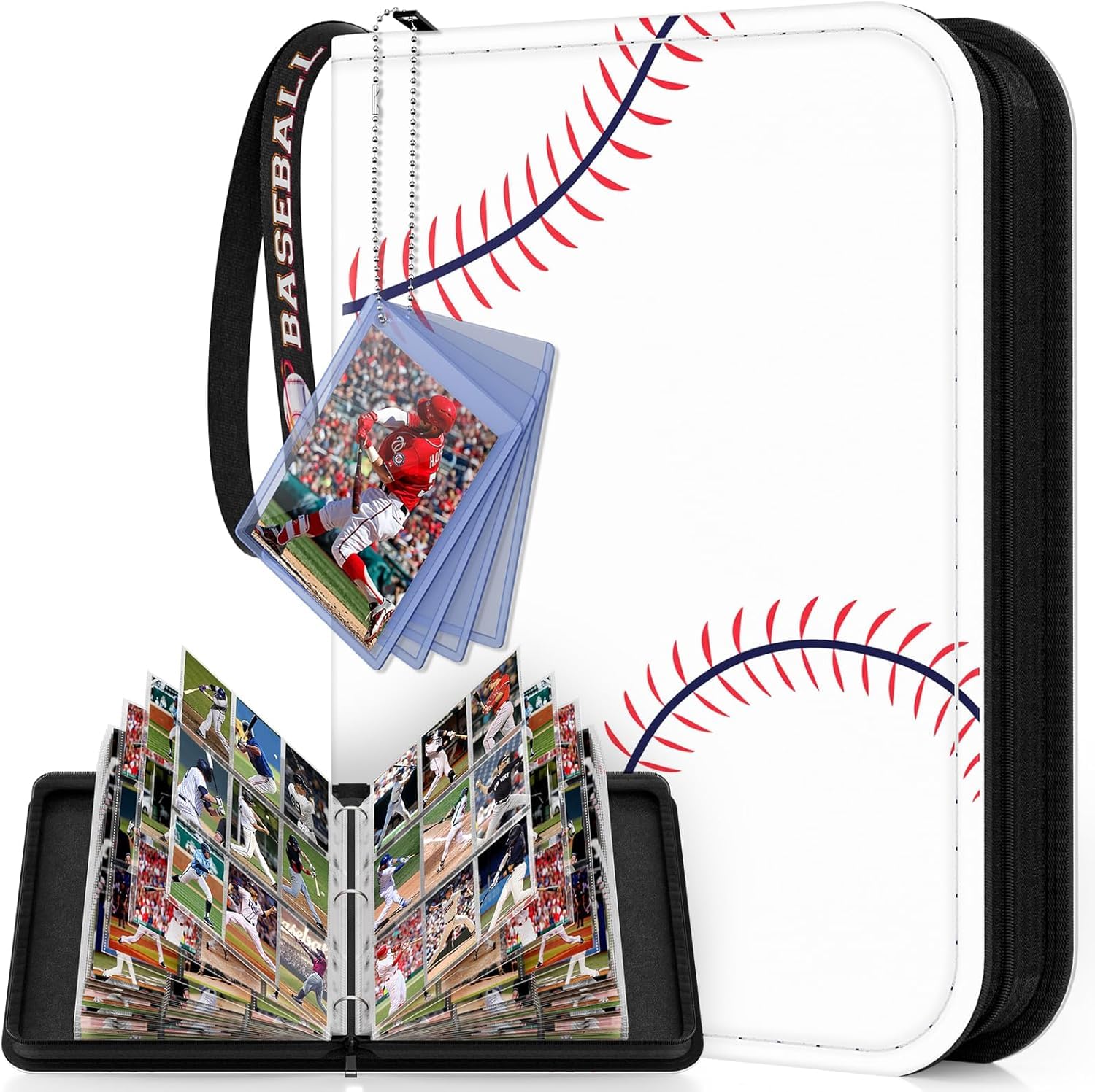 Mlikero720 Pocket Baseball Card Binder and 720 Pocket Football Card Binder