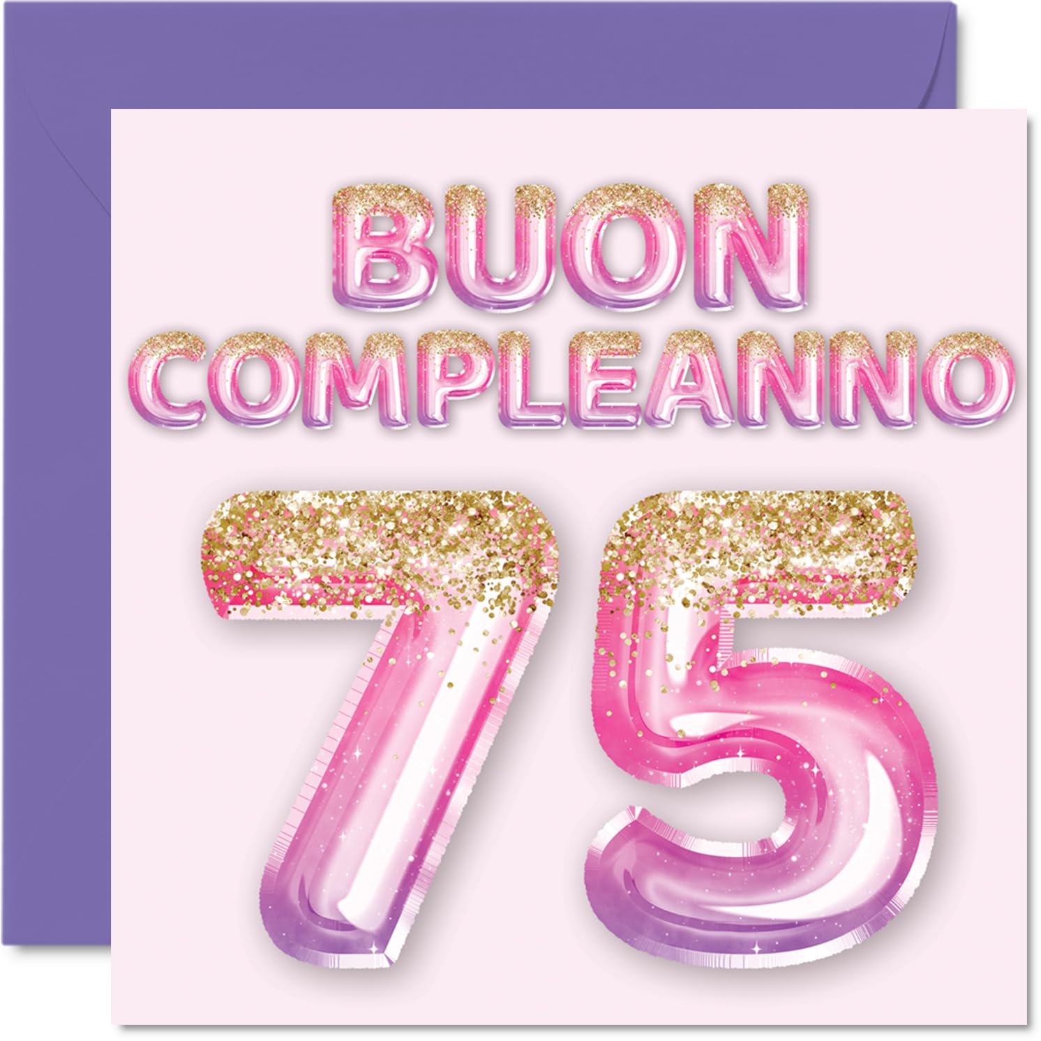 Joycard Biglietti per 75° compleanno, decorazioni per il 75° compleanno