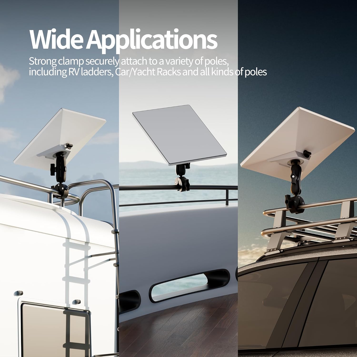 Starlink Mini Mount, Clamp RV Pole Mount for Starlink Mini + Starlink Mini Case Cover, Luquid Silicone Protective Case
