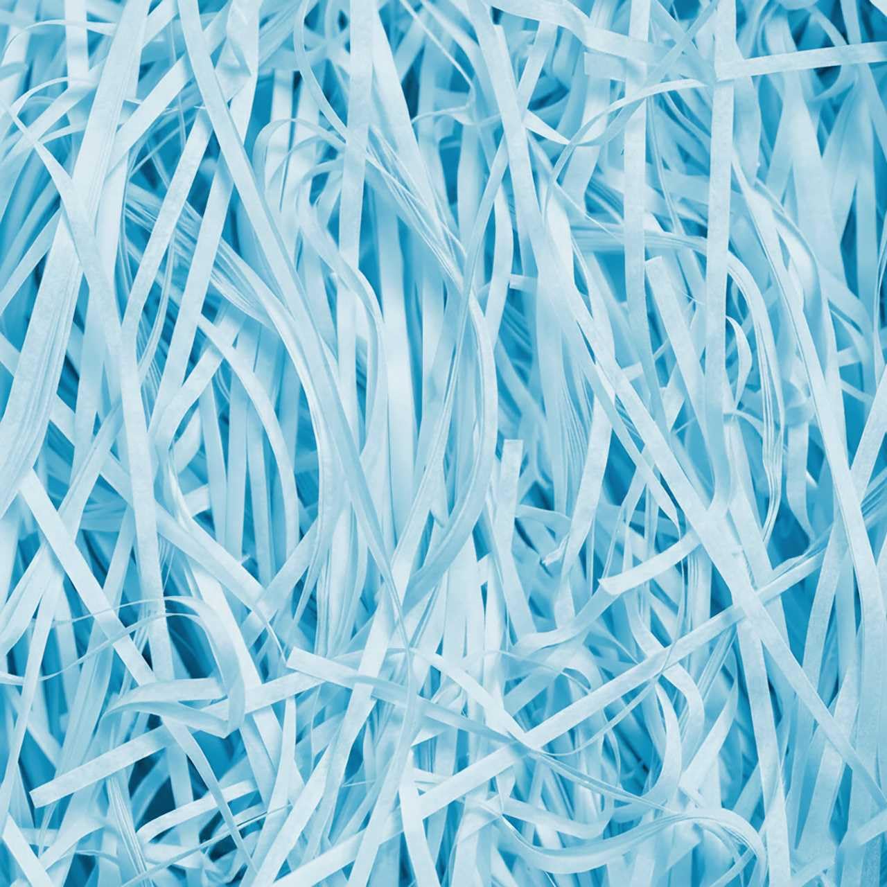 Emartbuy Light Blue Shredded Paper 1kg – Soft Tissue Gift Filling for Hampers, Packaging & Crafting | Lightweight Paper for Gift Boxes, Baskets & Decorations