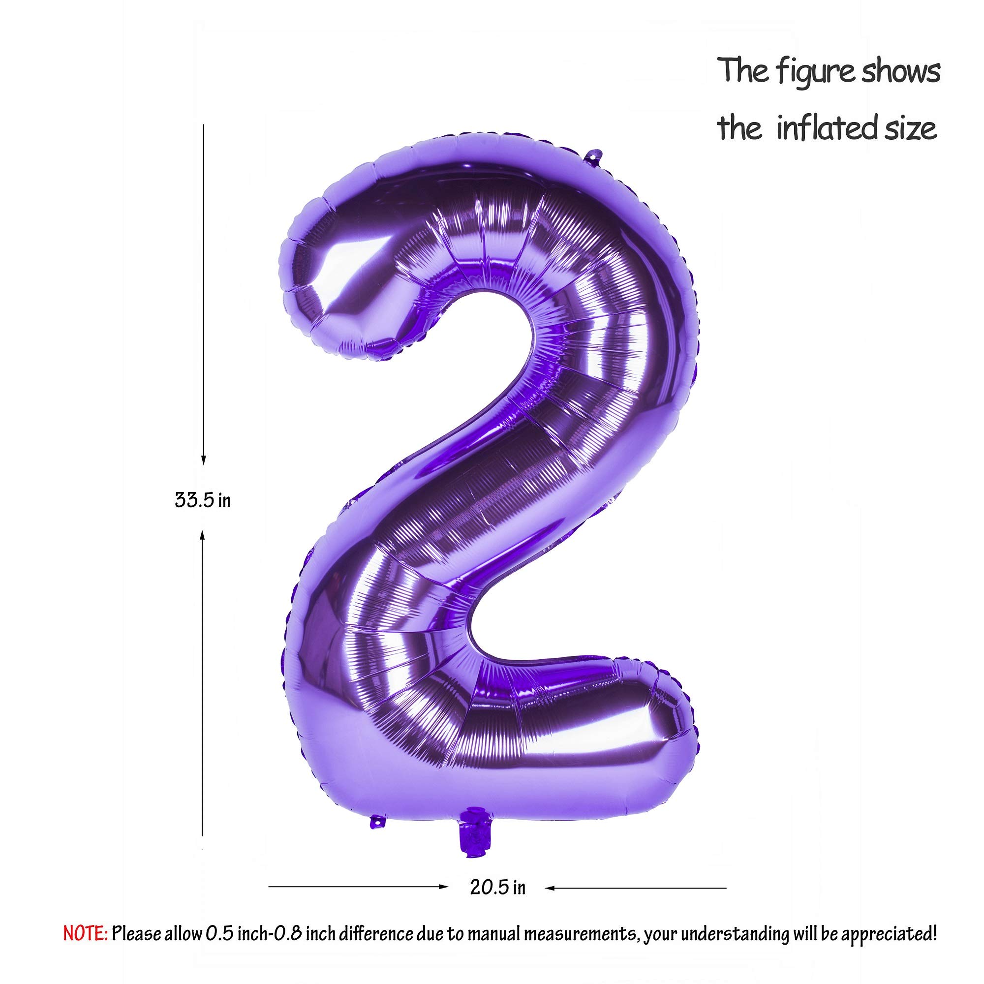 Red 0 balloon 40 Inch Giant Helium Foil Number 0 to 9 Red Balloon Birthday Wedding Party Digital Decorations (Number 0) — view 212