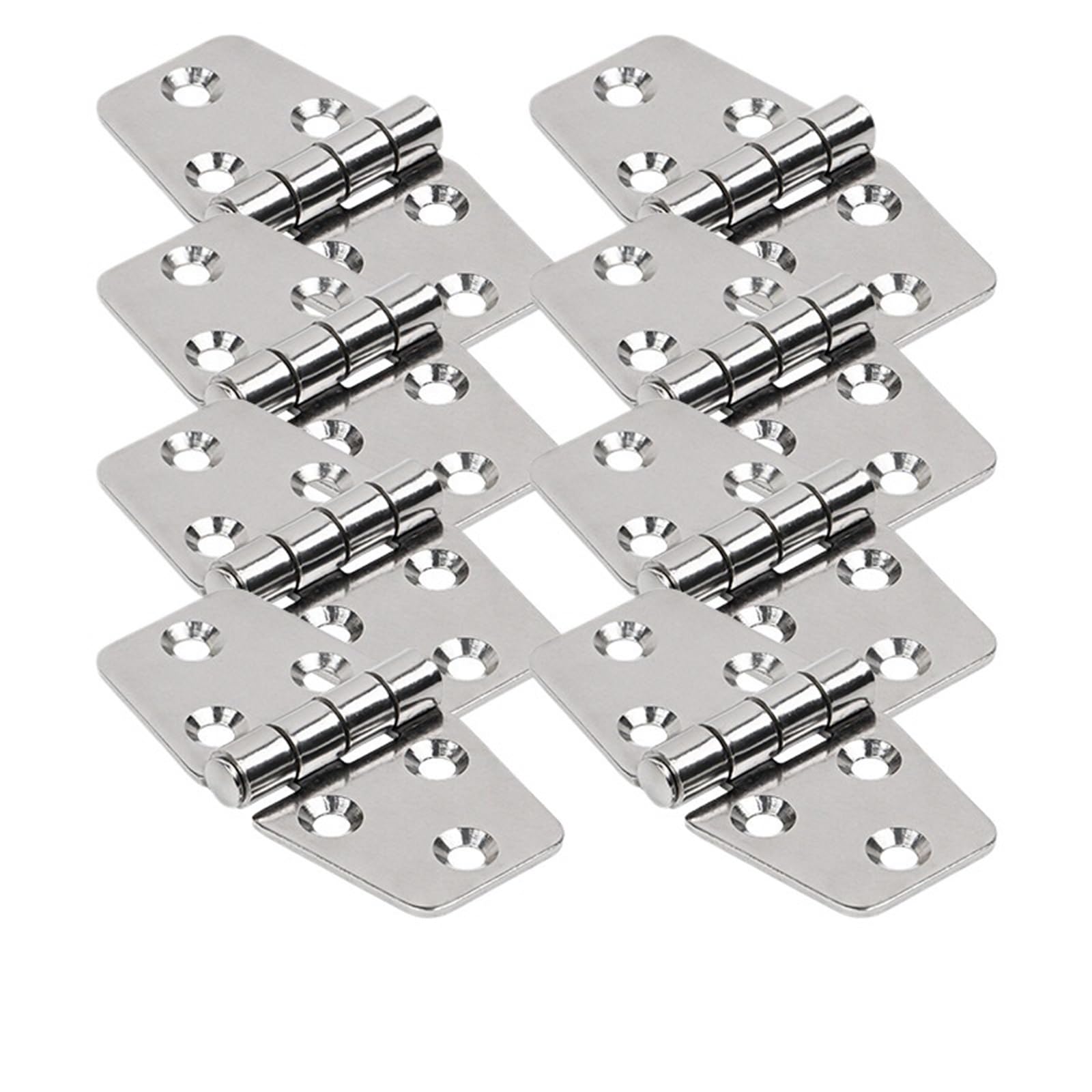 Hinges Marine Grade 316 Stainless Steel Hinge for Boat Window Hinges Marine Hardware 76 * 38mm 8Pcs