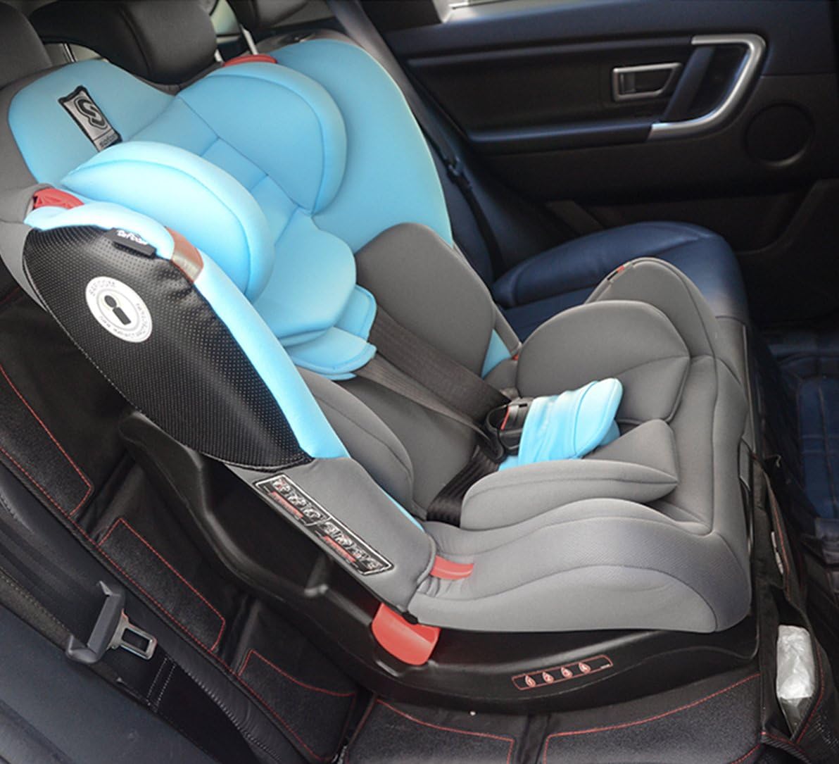 2 Pcs Car Seat Protector Black Waterproof Universal Foldable Car Seat Cover Protector Dog Mat with Thickest Padding for Child & Baby Cars Seats