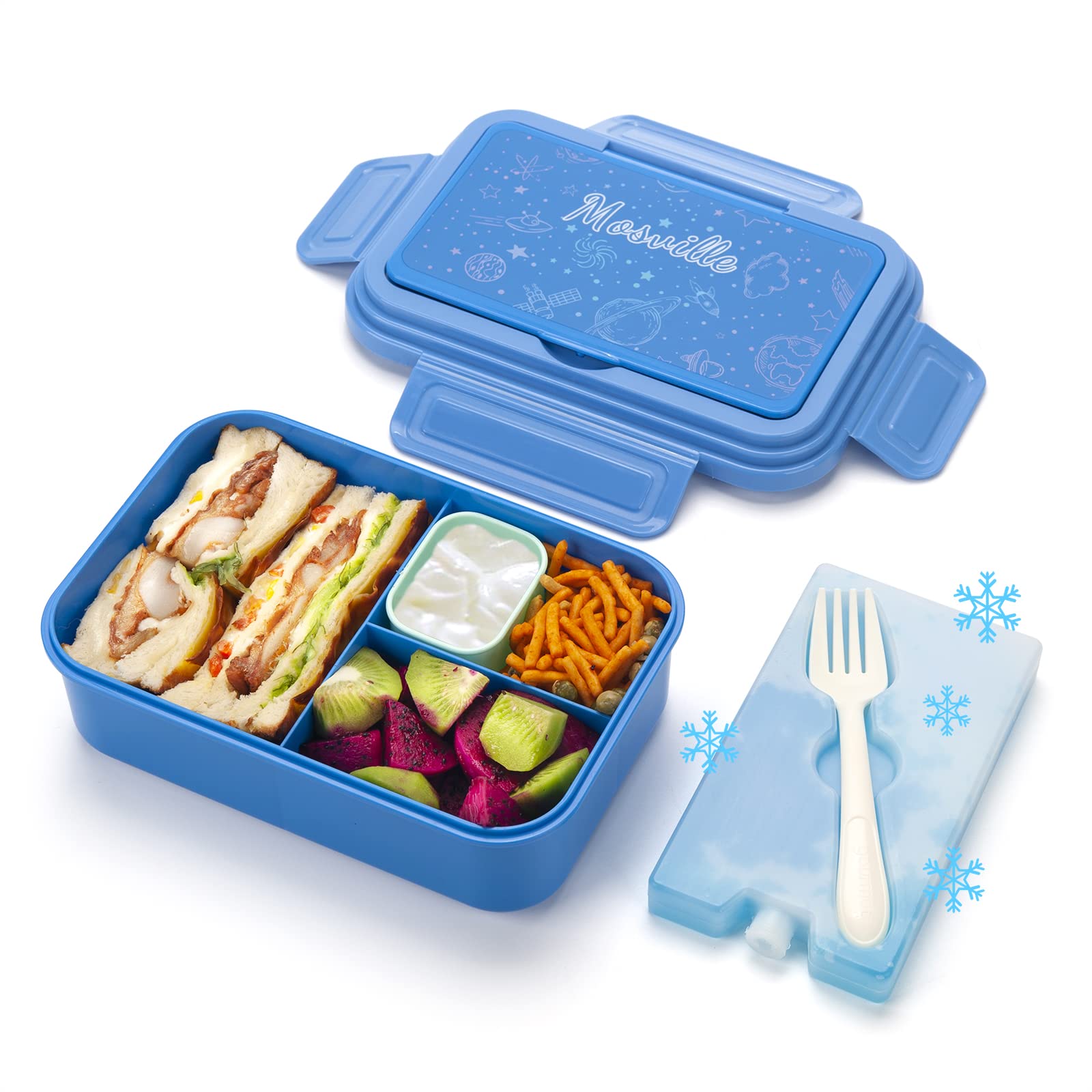Buy Bento Box with Ice Pack for Kids, Twocolor design Lunch Box with