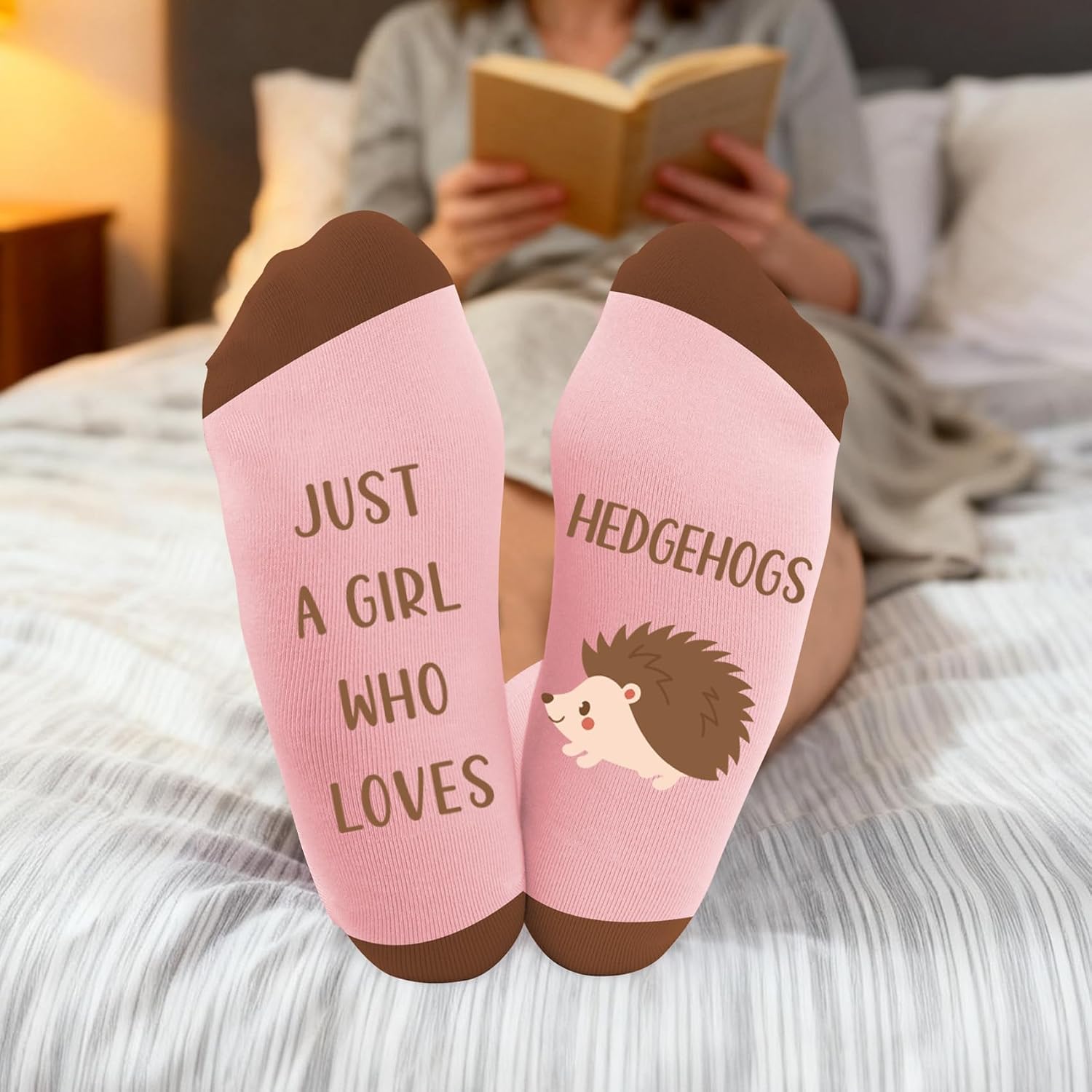 Hedgehog Gifts for Women and Girls Cute Funny Hedgehog Lovers Themed Accessories Socks Presents Christmas Stocking Stuffers Birthday Xmas White Elephant Galentines Graduation Valentines Gifts image 2