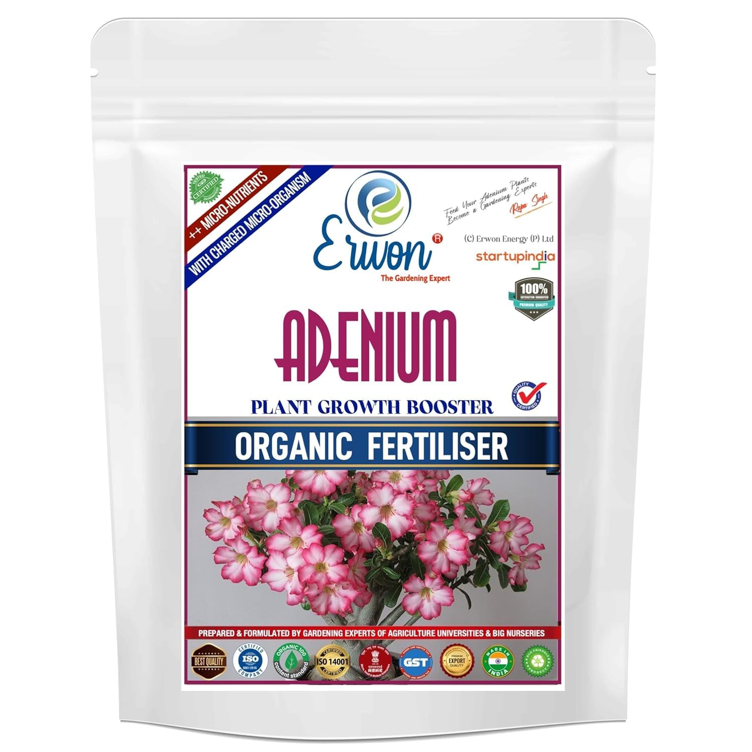 Erwon® Adenium Plant Growth Booster, Premium Essential Powerful Organic Fertilizer for Overall Growth of Adenium Plants, with Charged Micro-organism and ++ Micronutrients (5 kg) (B0CVV234D4) Amazon Price History, Amazon Price Tracker