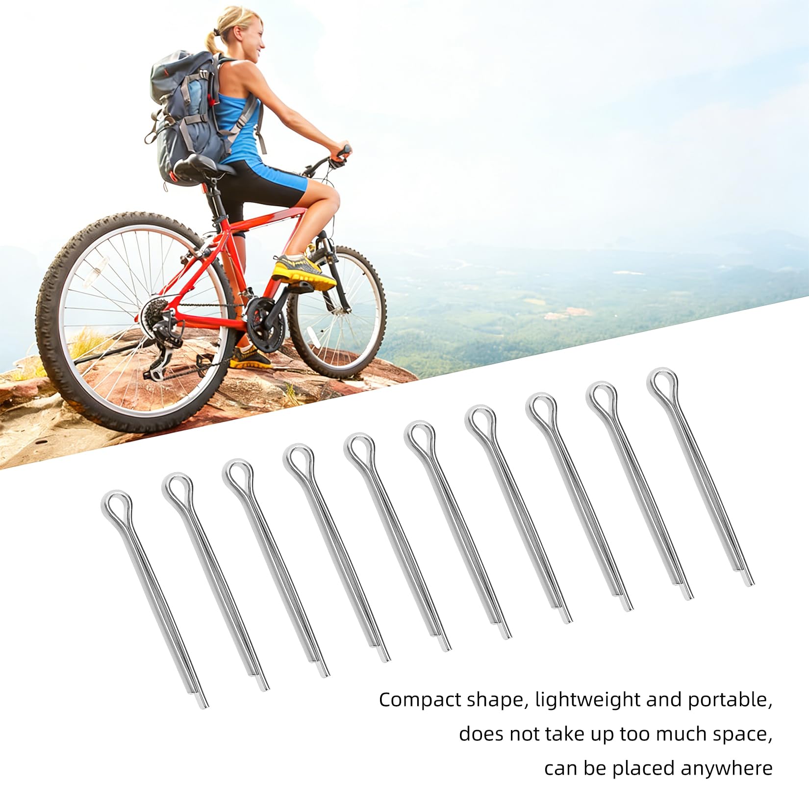 Coppiglie Acciaio Inox 450 Pz, Coppiglia Spine Elastiche, Coppiglia di Bloccaggio per Trattori Auto Riparazioni