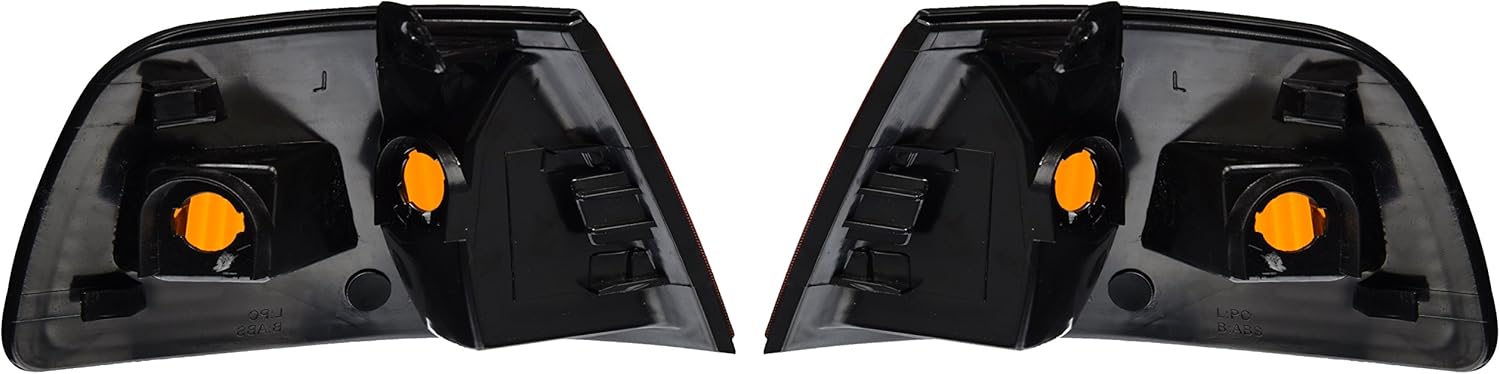 SPEC-D TUNING Amber Corner Signal Lights Compatible with 1990-1991 Honda Civic 2/3Dr Hatchback L+R Pair Assembly