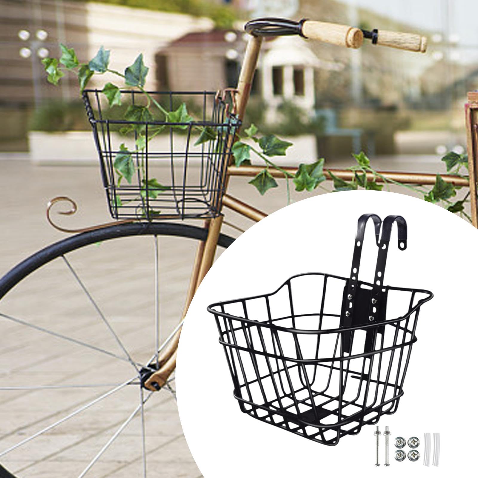 Amazon | LckCryspho キッズバイク用フロントバスケット 18×15×16.5cm