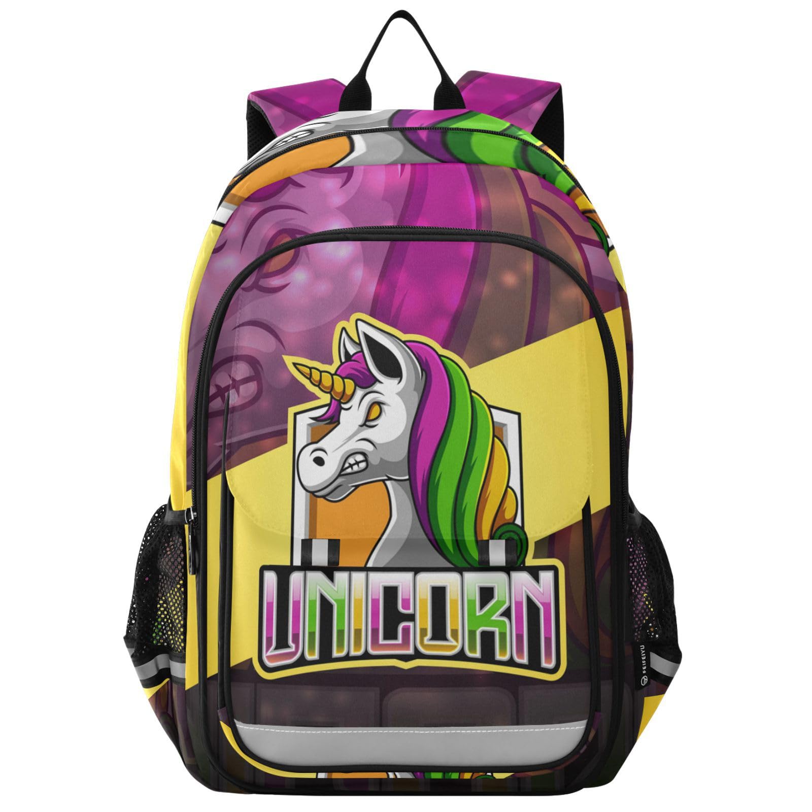 Adorable Unicornio Bebé Caballo Animal Mochila Para Niños Niñas Escolar Mochilas Grande Reflectante Bolso de Escuela De Viaje Mujeres Hombres
