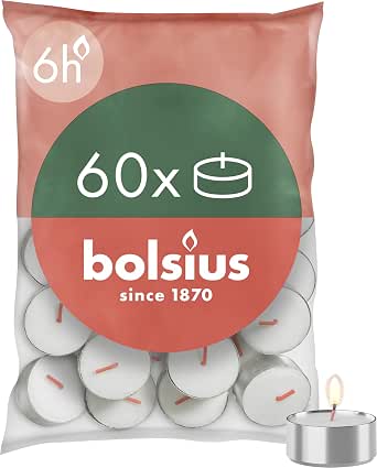 BOLSIUS Teelicht - Gläser Lila 77x72mm, 6er Packung