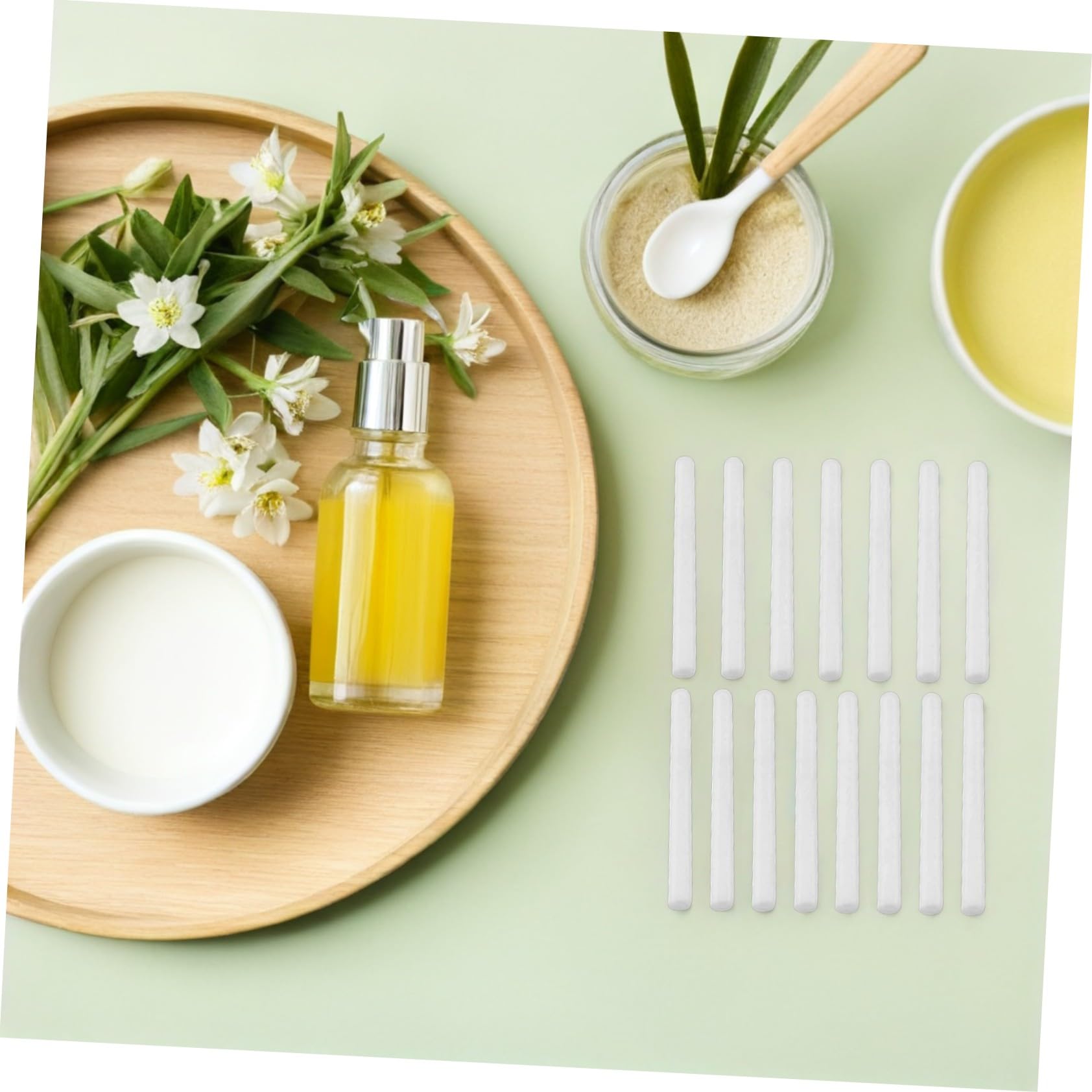 15 Bastoncini di Cotone per Diffusore Aromatico, Assorbenti D'acqua e Profumatori per Aromaterapia, per Decorazione della Stanza e Cucina