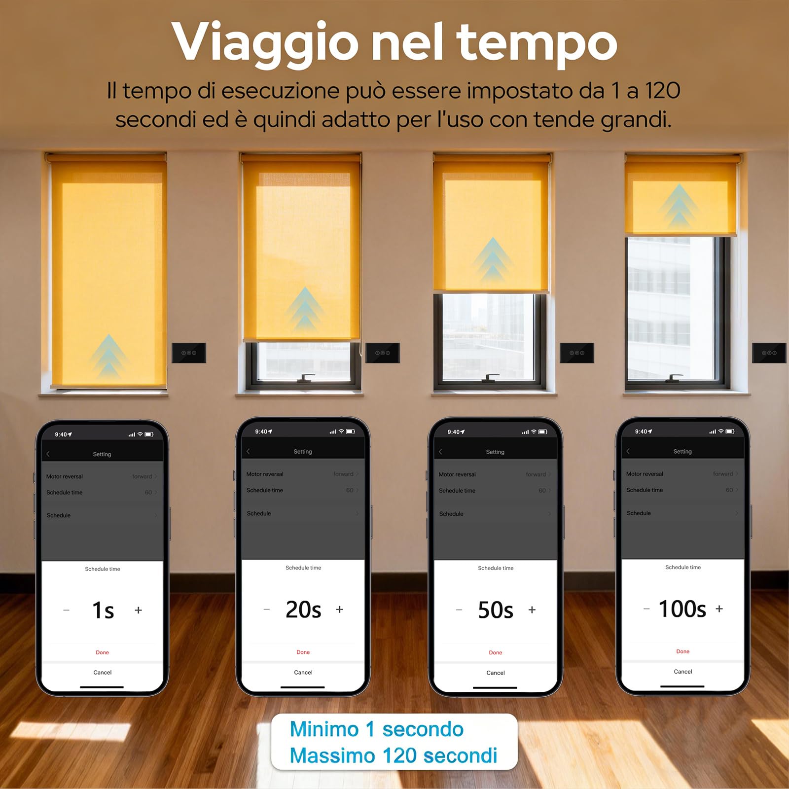 Homcloud Modulo Tapparelle Intelligente Wi-Fi Da Incasso AS-CM1