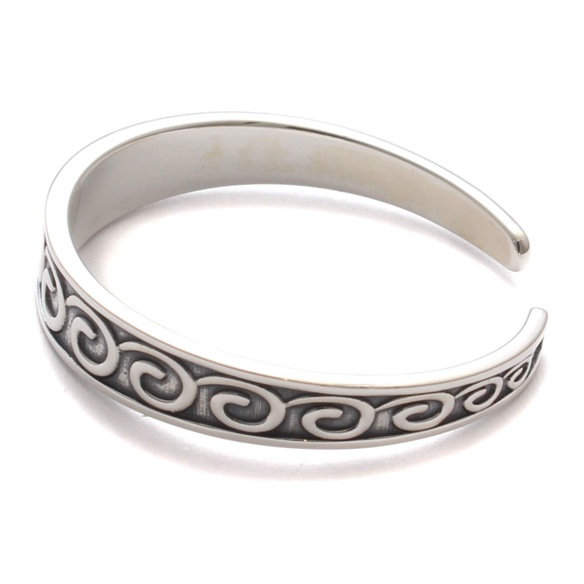 Zehenring für den großen Zeh mit Wellenmuster aus 925 Sterling Silber